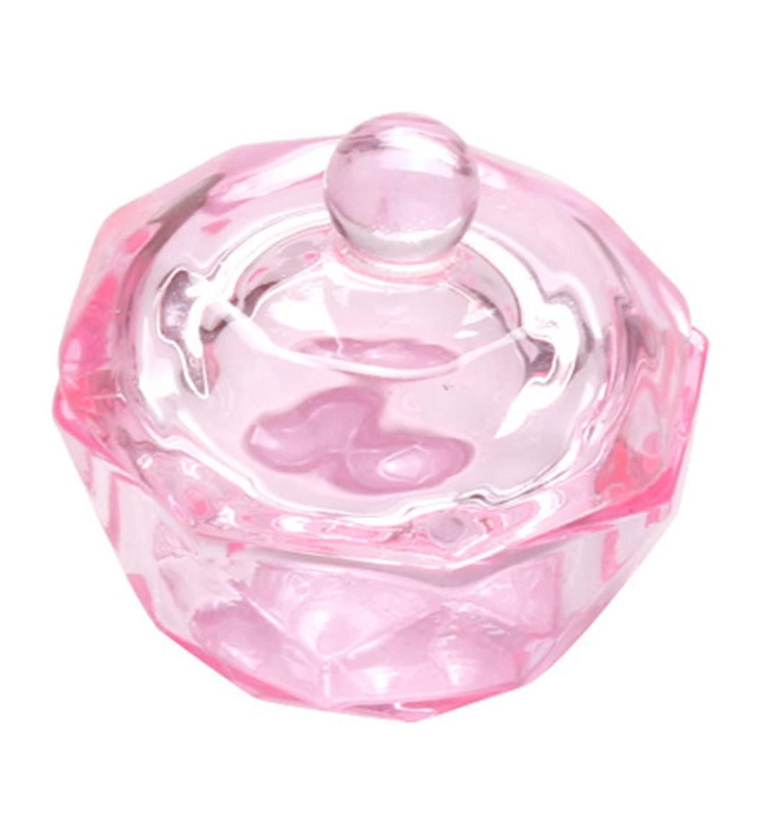 BrushesOctagonal Dappen Dish Cup Crystal Glass Glassware Tool for Nail Art Manicure Care - Buy Online on GoSupps.com