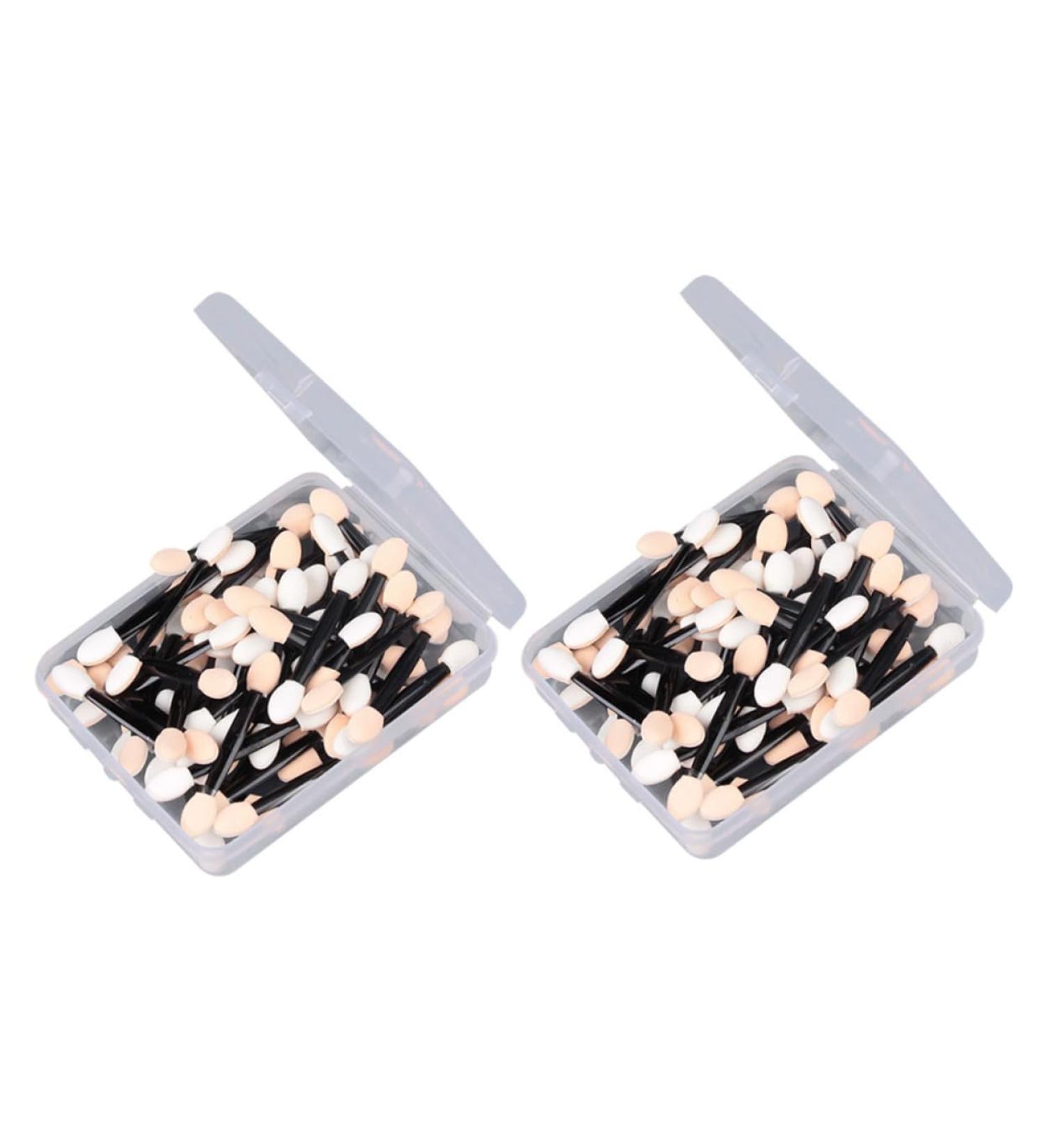Beavorty Eye Shadow Sponge Applicator 100 Pcs Disposable Makeup Eyeshadow Applicators Short Makeup Application Eye Shadow 1 count (Pack of 1) Black - Buy Online on GoSupps.com