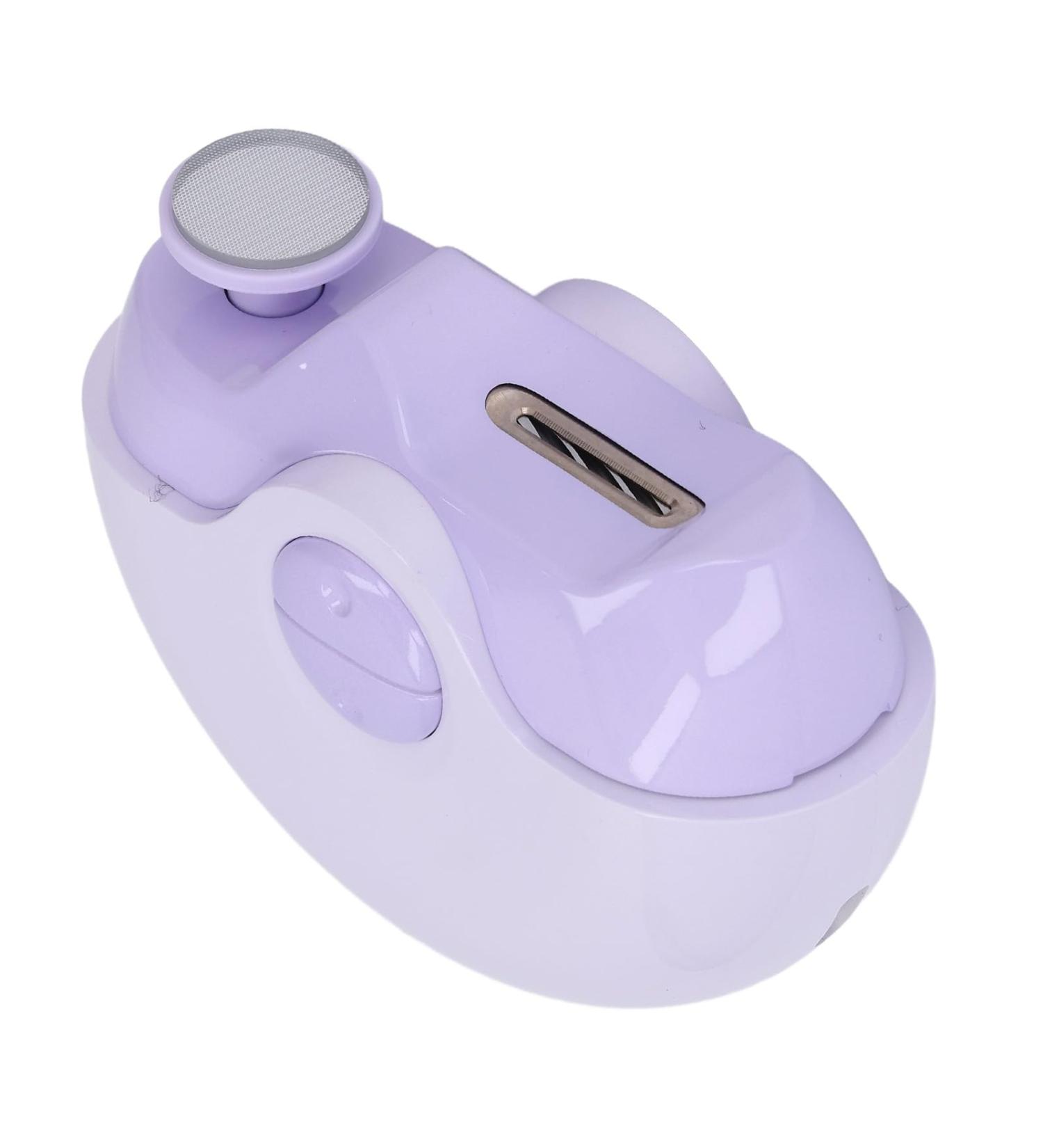 Electric Nail Clipper Anti Pinch USB Rechargeable Automatic Trimmer for Babies Seniors Efficient Manicure (Purple) - Buy Online on GoSupps.com