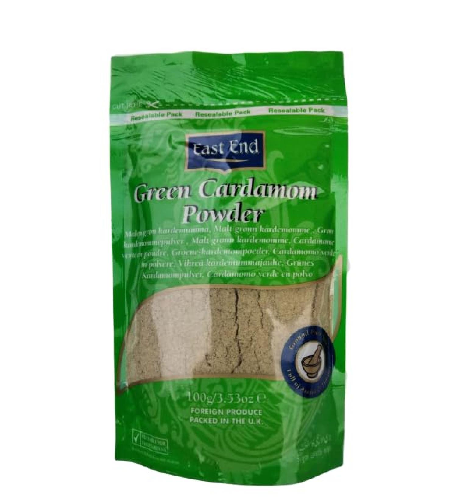 EAST END GREEN CARDAMOM POWDER 100G - Buy Online on GoSupps.com