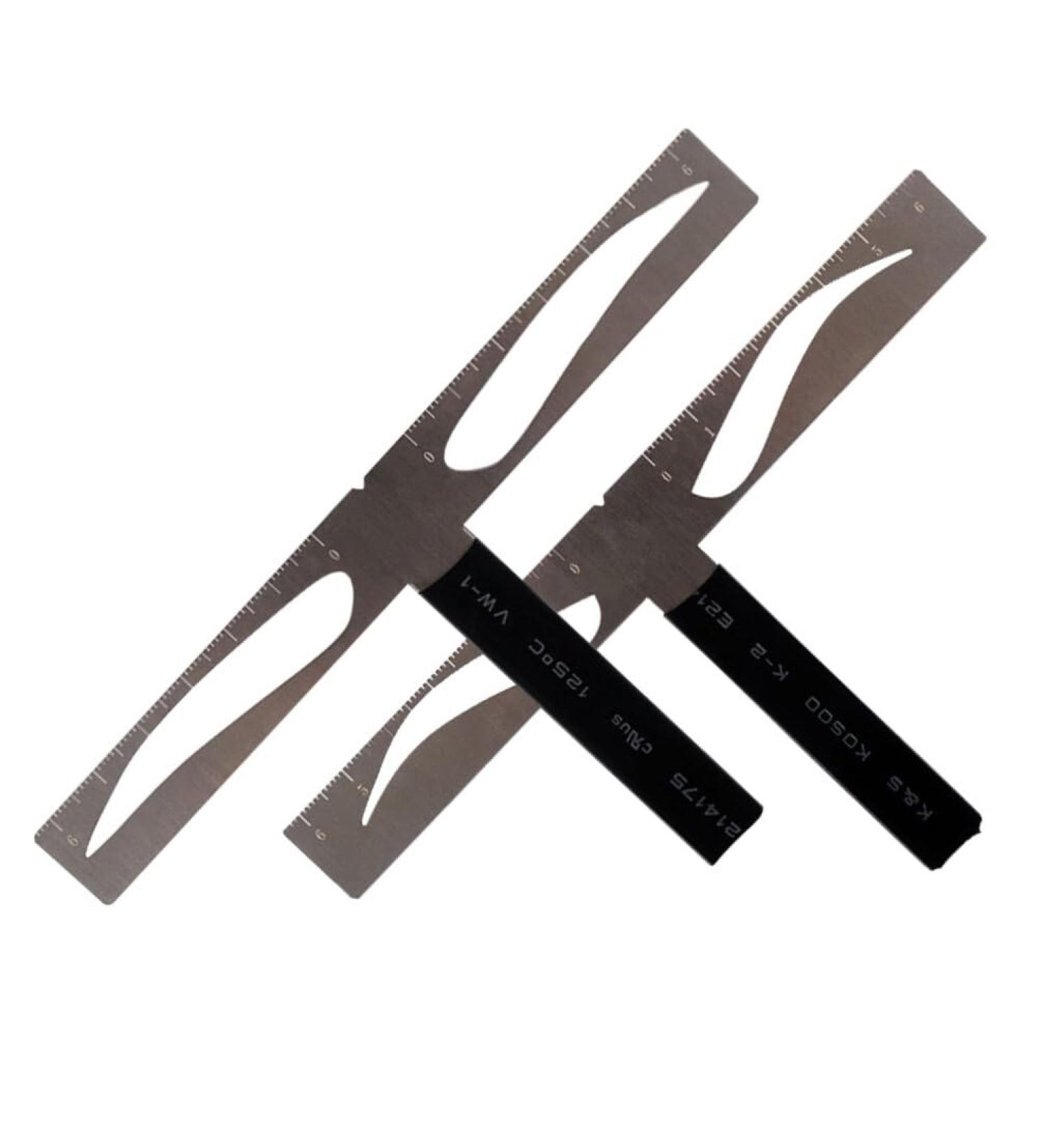 Beavorty eyebrow drawing tool eyebrow stencil kit brow stencils eyebrow ruler Artifact balance - Buy Online on GoSupps.com