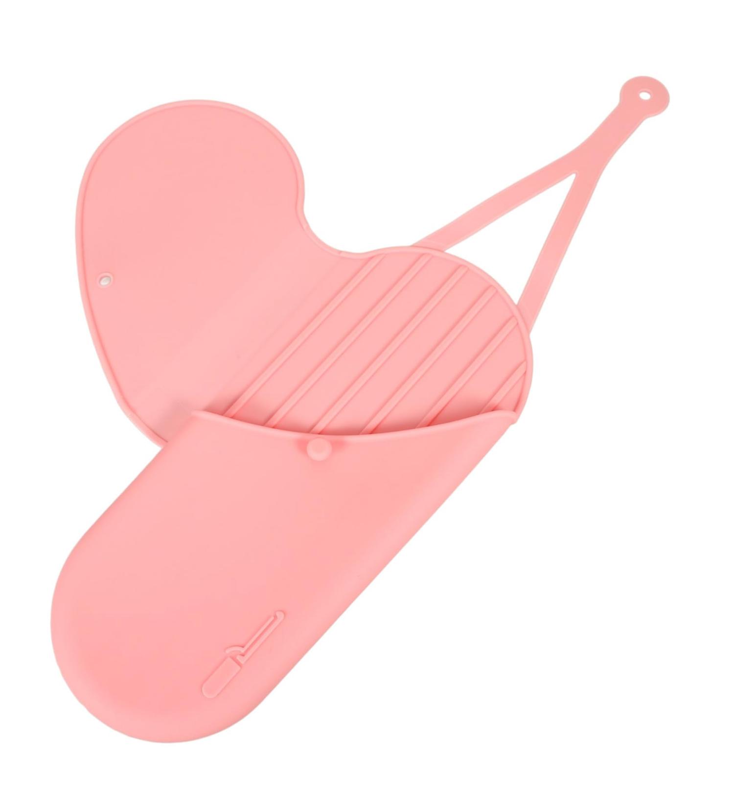 BELLIFFY Silicone Curling Iron Bag Hair Straightener Hair Dryer Bag Pink 29.50X13.50X2.00CM Pink - Buy Online on GoSupps.com