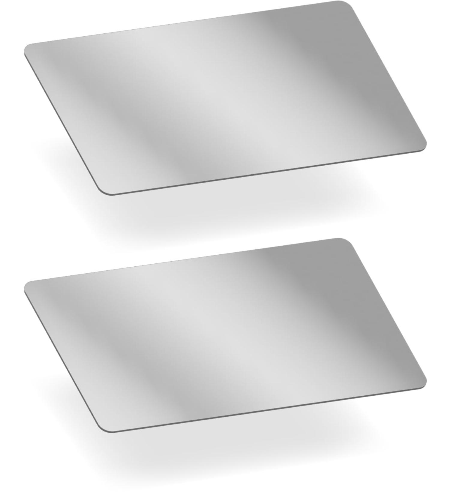 Magati Double-Sided Compact Mirror - Ultra-Light Cosmetic Mirror for Wallets & Bags 8x4.5cm Set of 2 - Buy Online on GoSupps.com