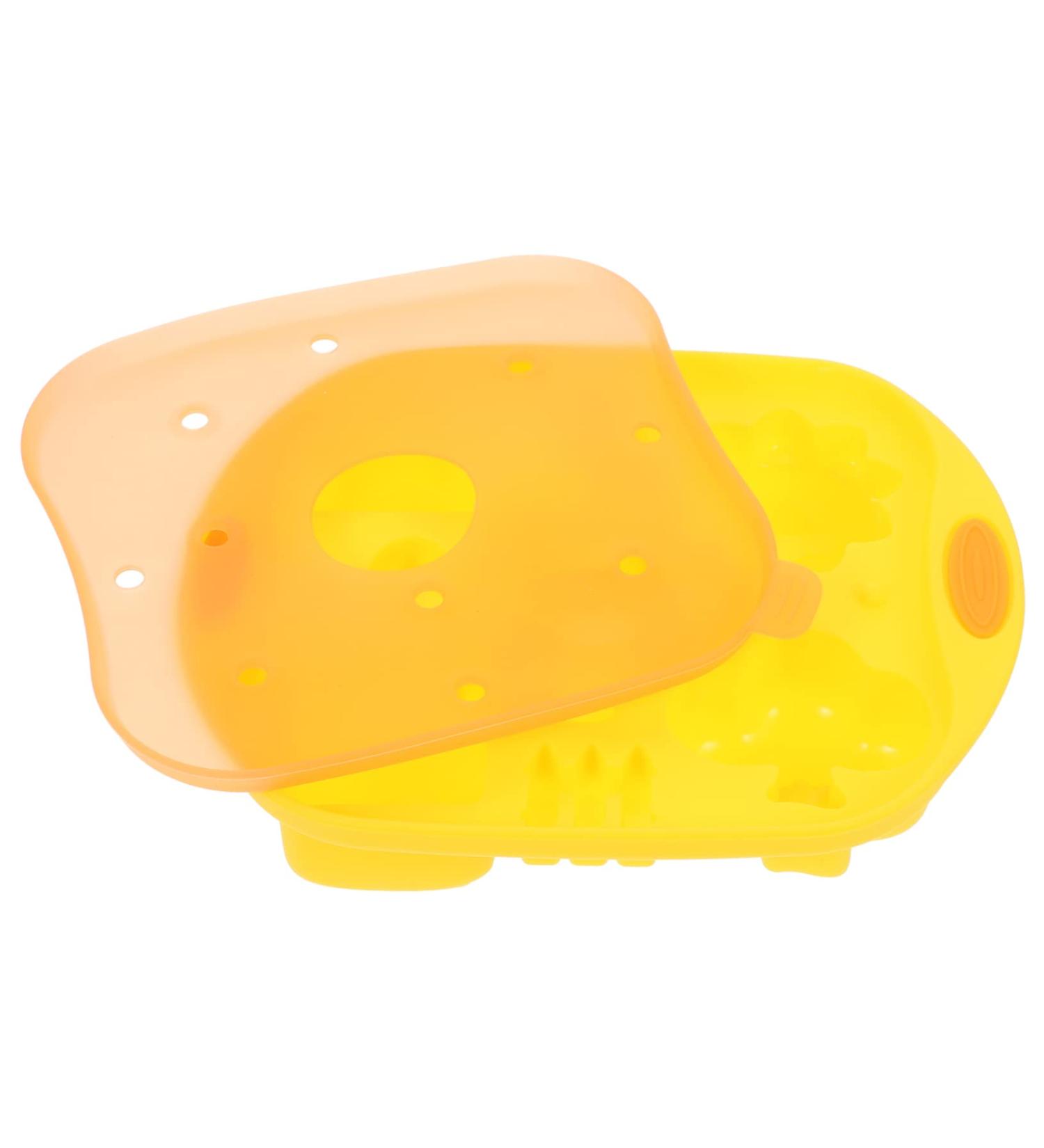 Alipis Baking Tools Silicone Molds Decorative Food Mold Ice Cube Tray Baby Food Mold Pudding Mold Flexible 15X12X3cm Yellow - Buy Online on GoSupps.com