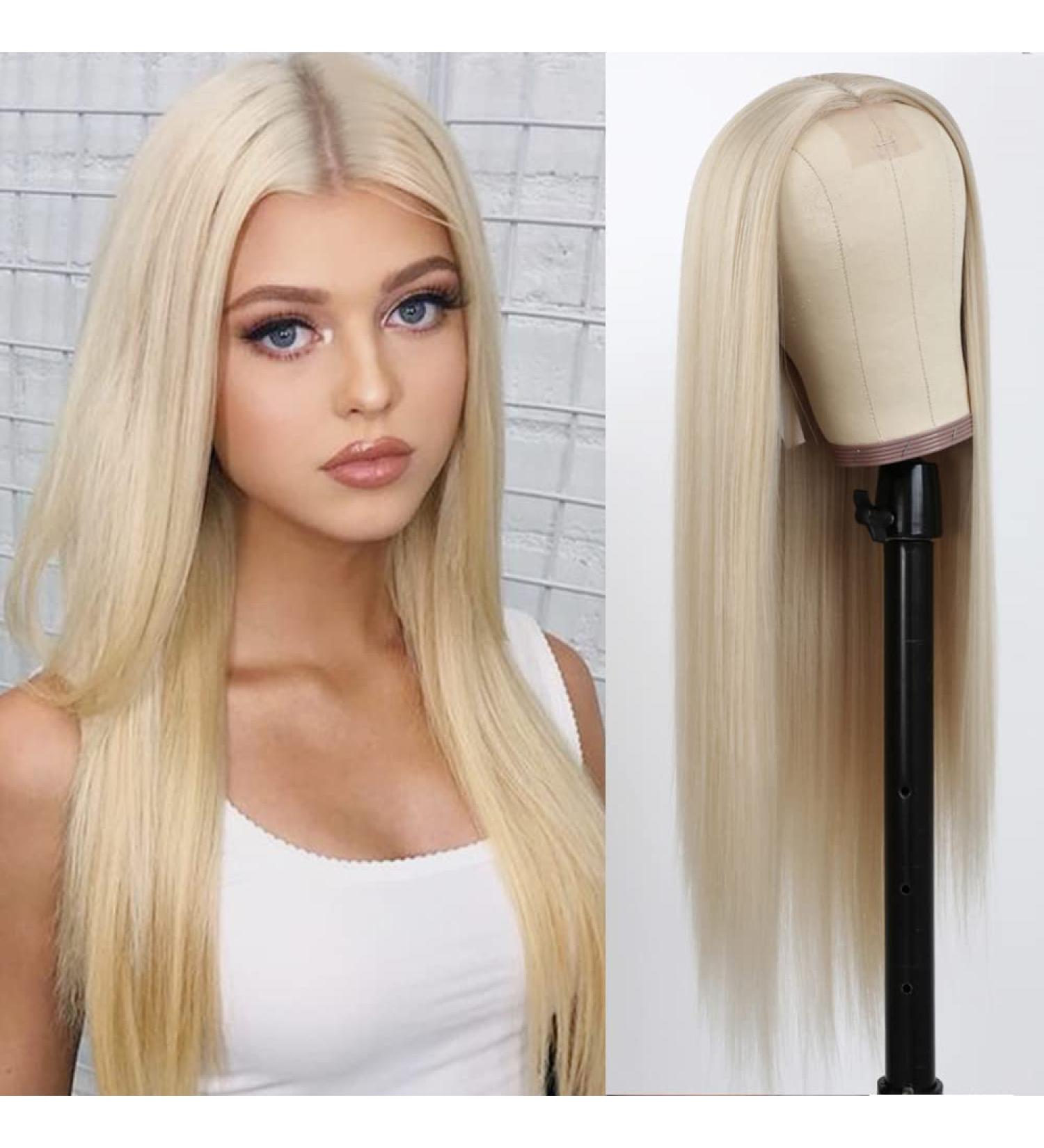 Aubree 613 Blond Synthetic Wig | Long Straight Heat Resistant Wig for Women | No Lace Front Blond Wig for Party & Cosplay - 22 Inch - Buy Online on GoSupps.com