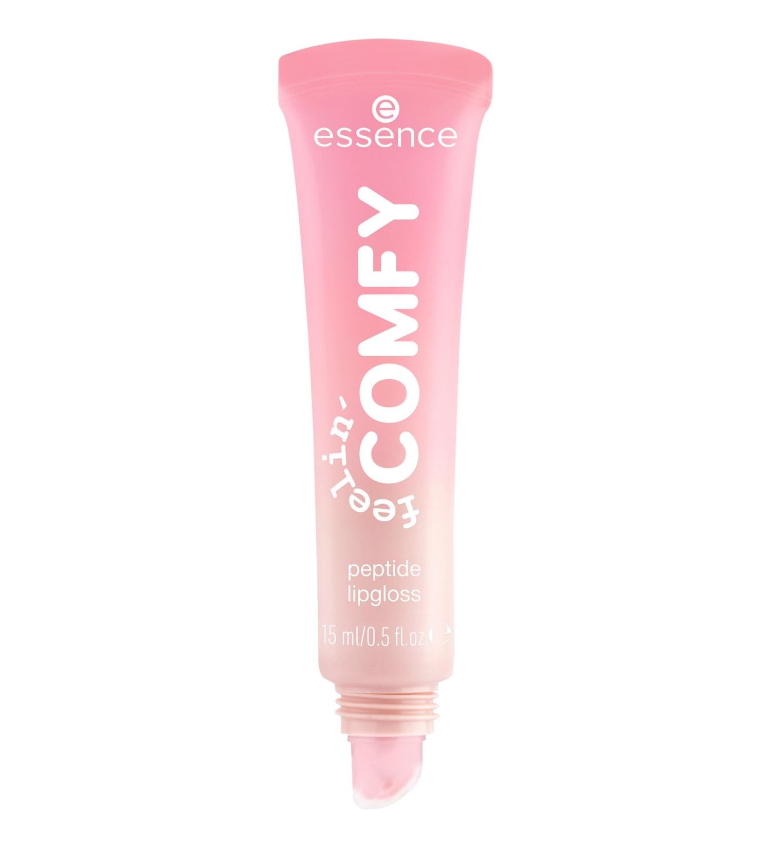 cosnova essence feelin comfy peptide lip gloss nourishing natural 15ml - Buy Online on GoSupps.com