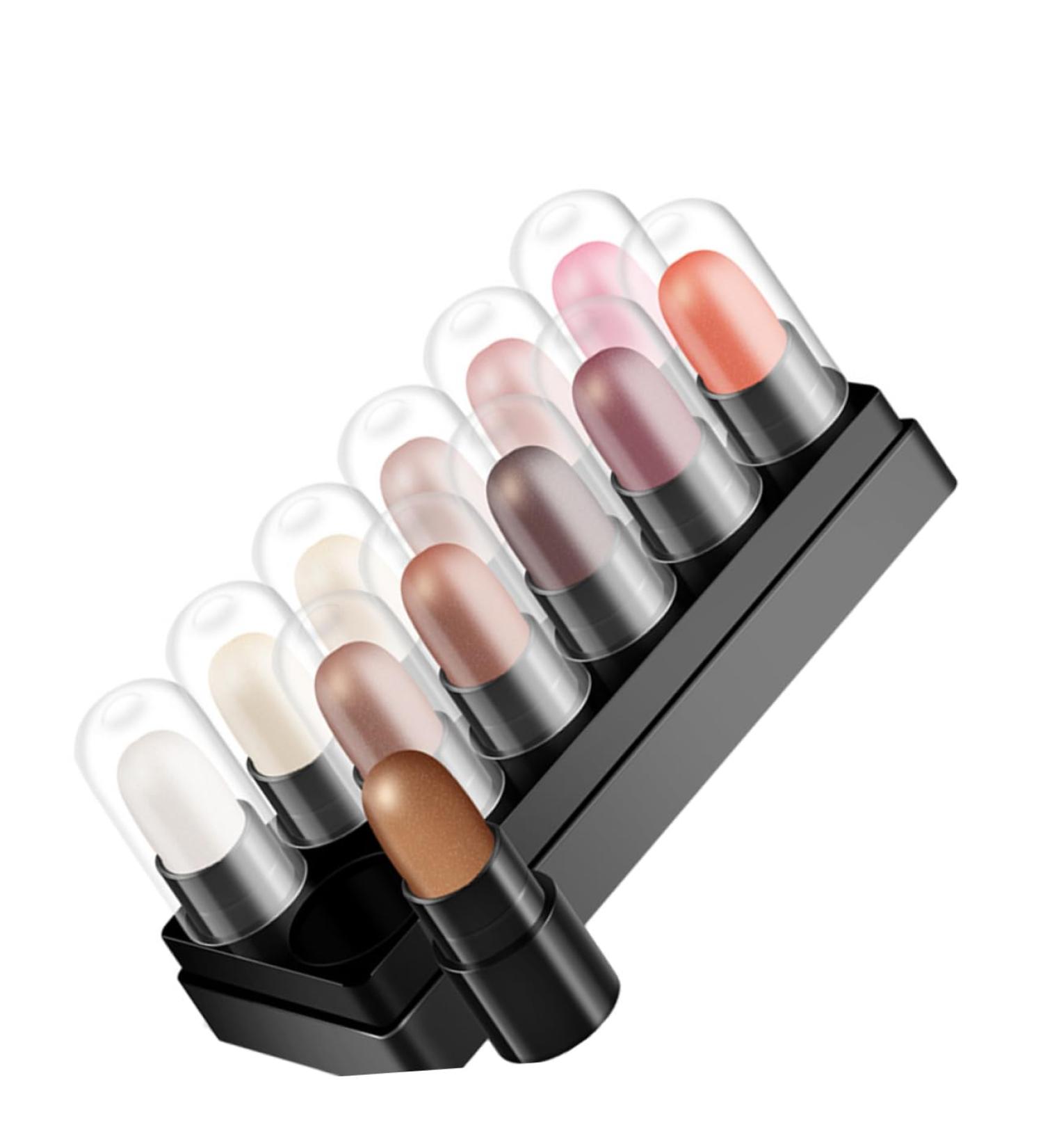 SOESFOUFU 12pcs 12 Shadow Box Makeup Eyeshadow Pen Eye Brightener Pencil Colored Pencils Plastic - Buy Online on GoSupps.com