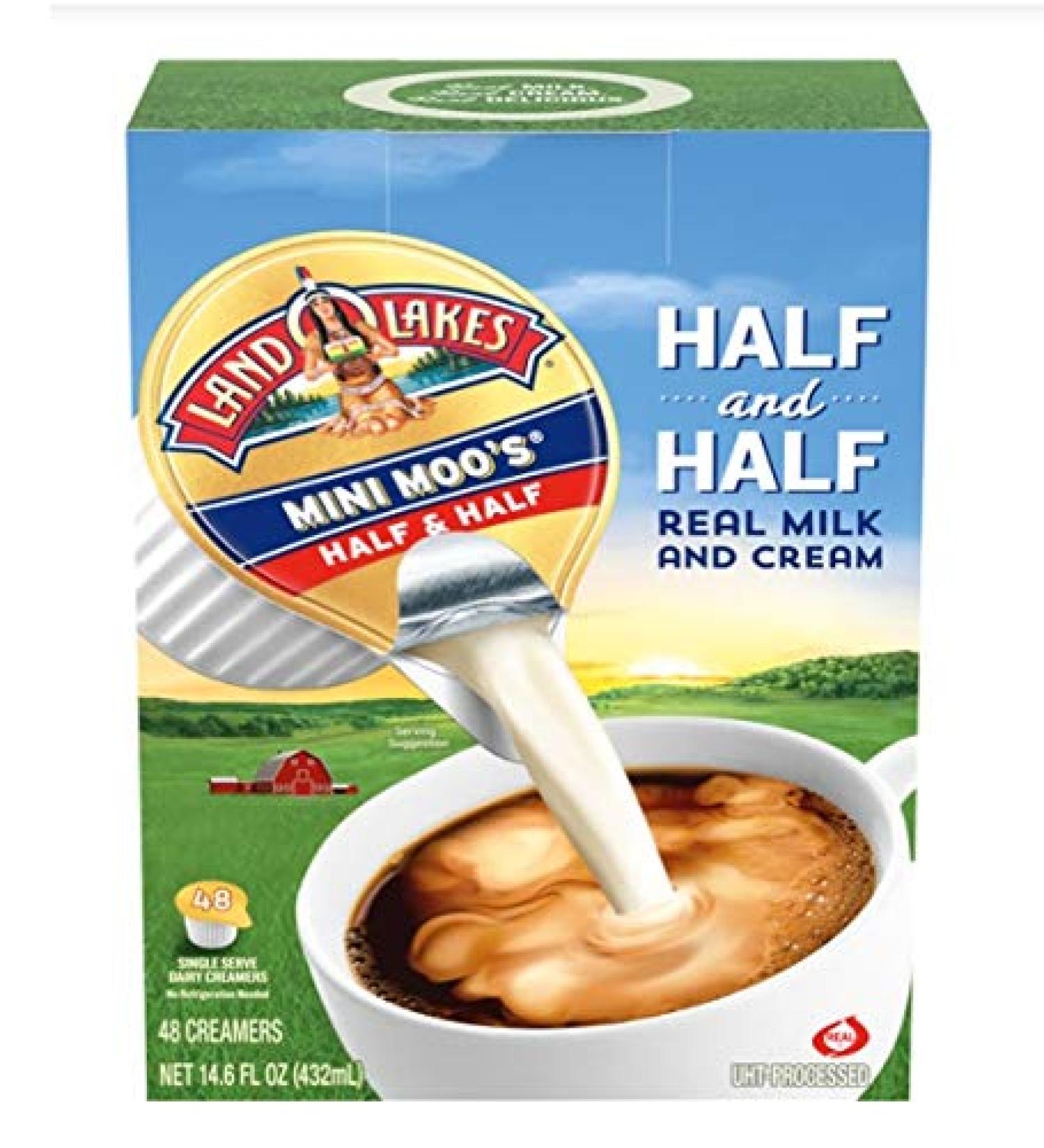 Land O Lakes Mini Moos Half & Half Single Serve Dairy Creamers 48 Ct - Pack of 1 - Buy Online on GoSupps.com