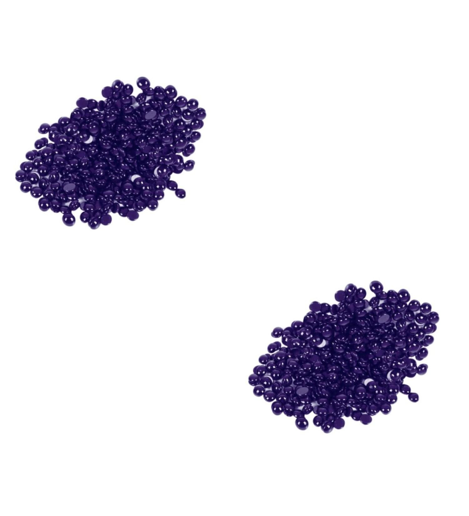 Minkissy 2-St Painless Hair Removal Wax Beans - Pearl Wax Kit for At-Home Depilation - Violet Hot Wax Medium 2pcs - Buy Online on GoSupps.com