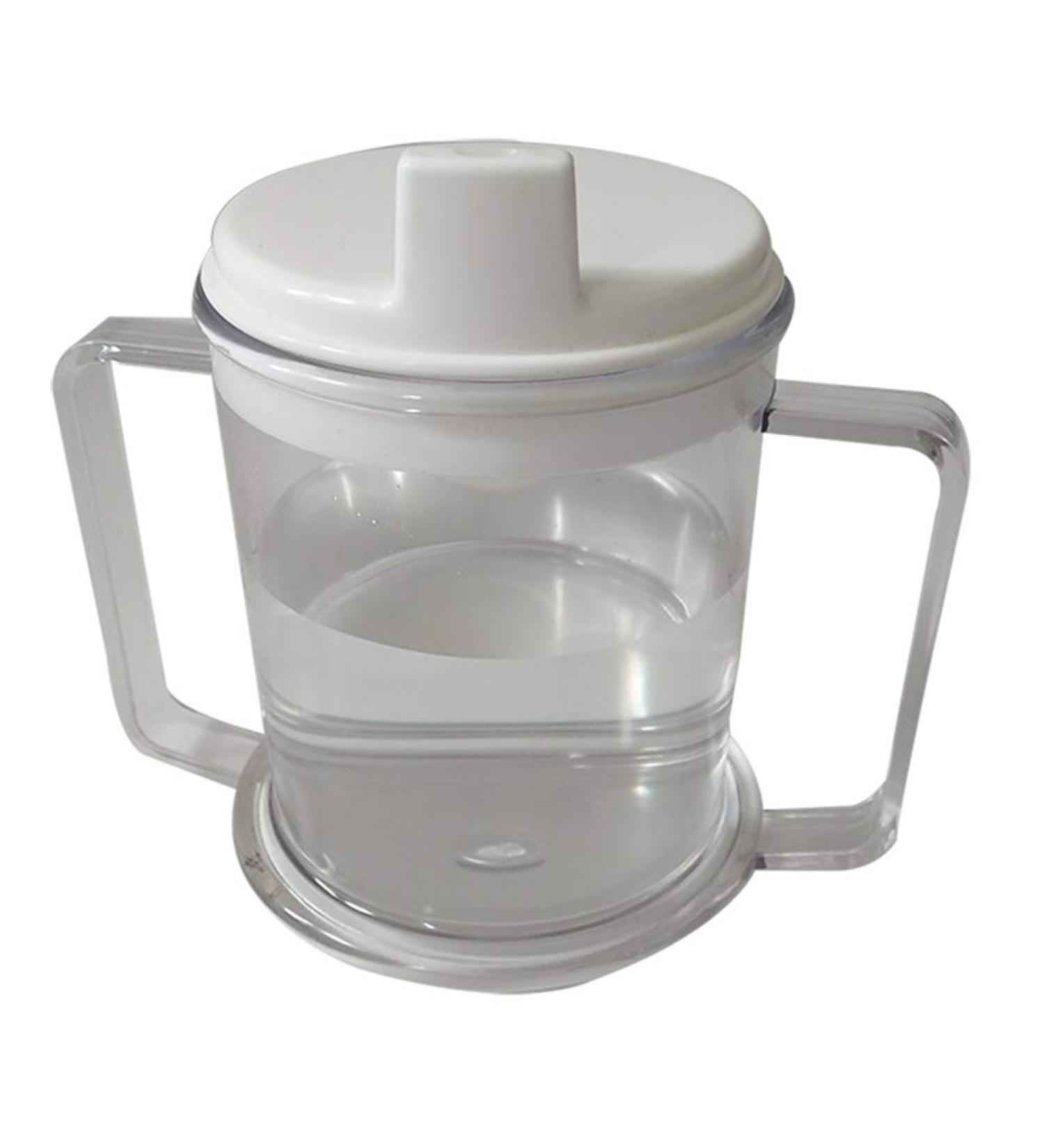 Adult Drinking Cup - Medical Lifestyle Handle Cup Two-Handled Mug for Easy Mess-Free Drinking for Users with Limited Grip Strength or Disabilities - Buy Online on GoSupps.com