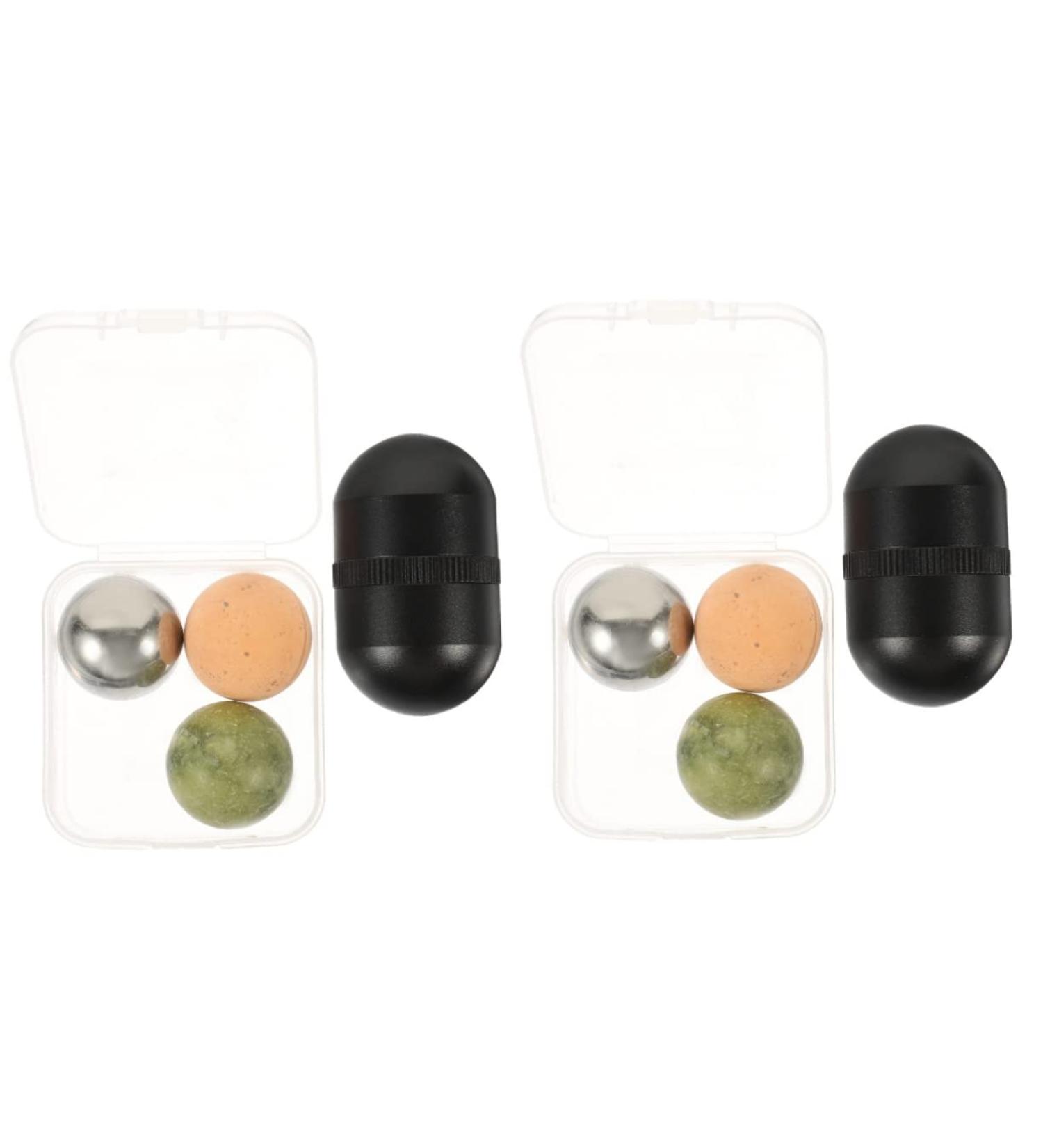 Balacoo Volcanic Stone Jade Eye Roller - 2 Sets Face Massagers for Tightening & Beauty | Enhance Your Skincare Routine - Buy Online on GoSupps.com