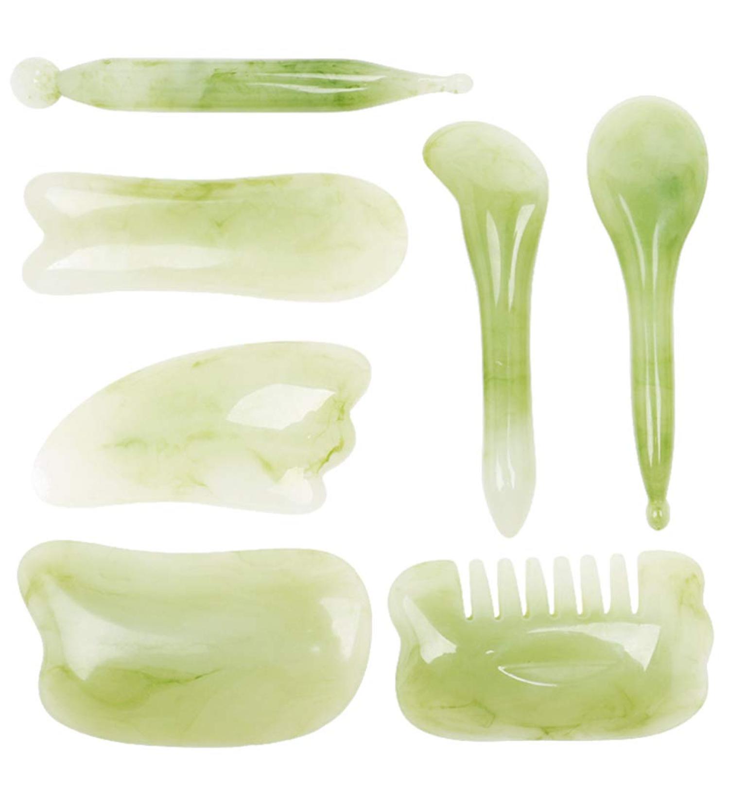 Milist Rose Eye Massager & 7-Piece Face Roller Set - Ultimate Skincare Tools for Health & Relaxation - Buy Online on GoSupps.com