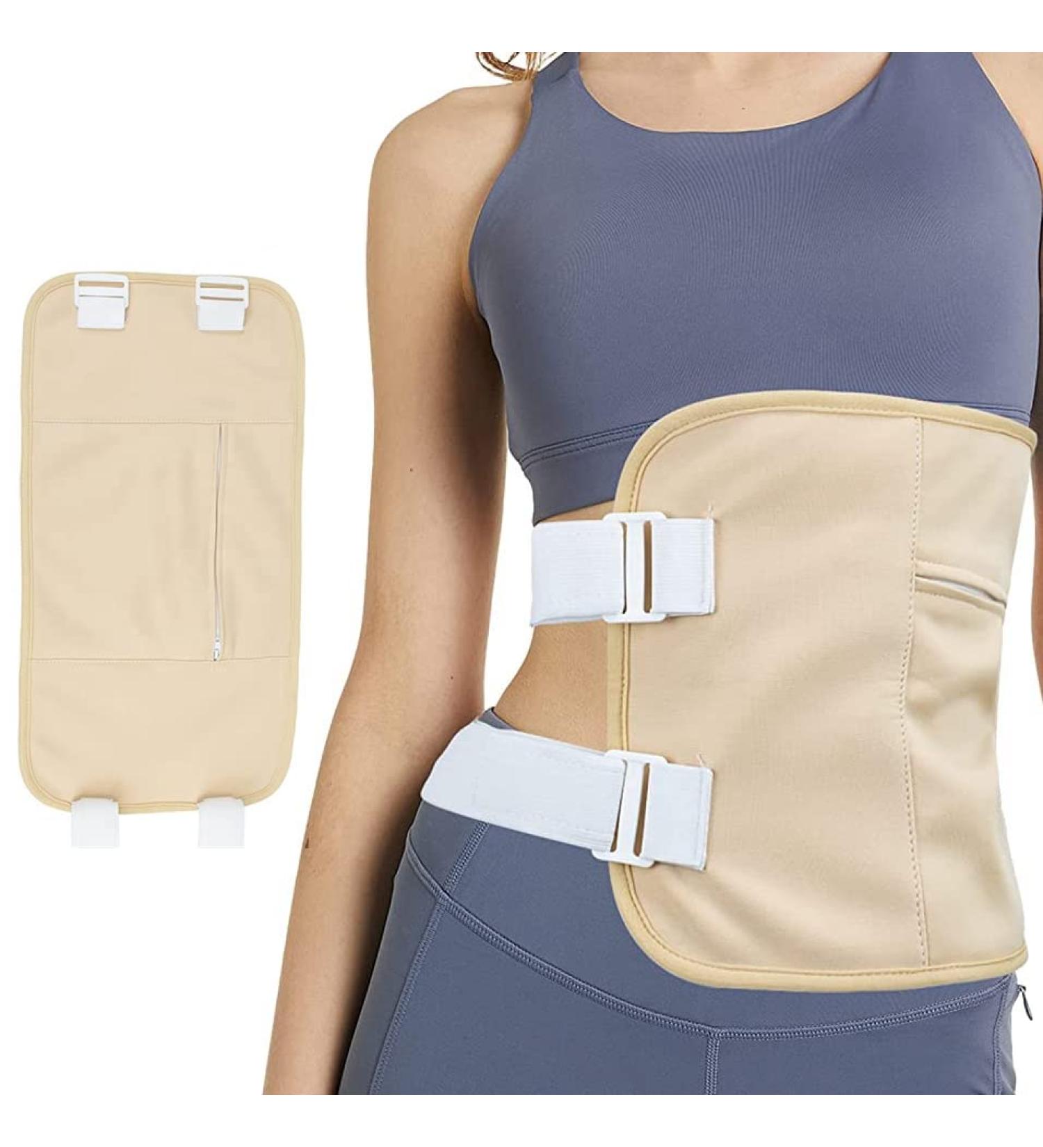 Reusable Organic Castor Oil Pack Wrap | Adjustable Straps & Storage Bags | Detox & Comfort Sleep Fit (Khaki) | International Shipping - Buy Online on GoSupps.com