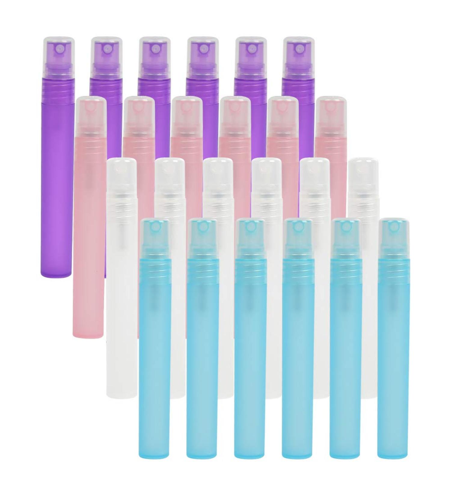 JAOMON 24pcs 10ml Frosted Plastic Spray Bottles - Travel Perfume & Toner Bottles with Pipette Alcohol Spray Bottle Ideal for International Shipping - Buy Online on GoSupps.com