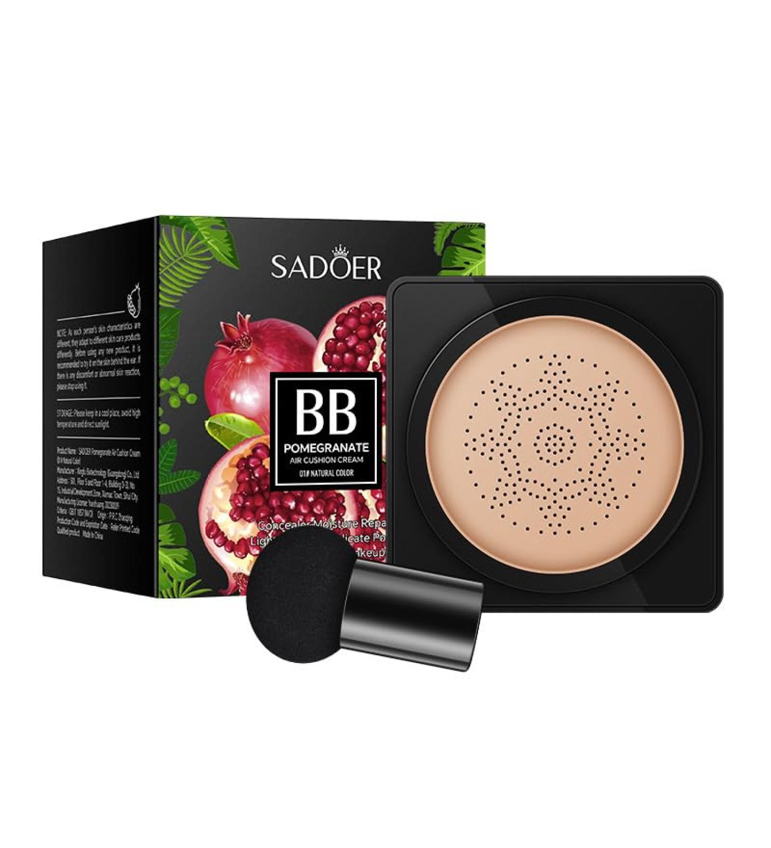 Pomegranate Air Cushion BB Cream - Waterproof Long Lasting Thin & Breathable Formula 20g (01# Natural Color) | International Shipping Available - Buy Online on GoSupps.com
