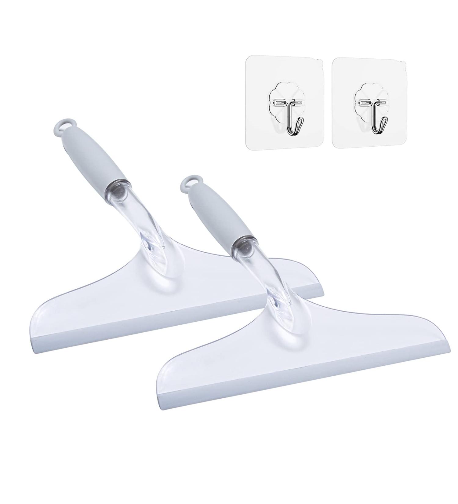 Shower Squeegee Set - Glass Door, Bathroom Tile and Mirror Cleaner - 2 Pack - Buy Online on GoSupps.com