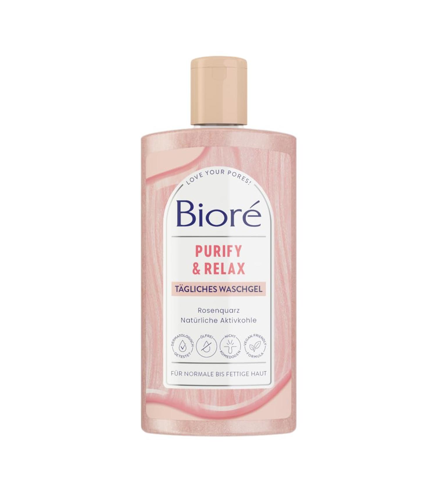 Bioren Rose Quartz & Activated Carbon Washing Gel - Deep Cleansing for Normal & Oily Skin | Daily Use (200 ml) - Buy Online on GoSupps.com