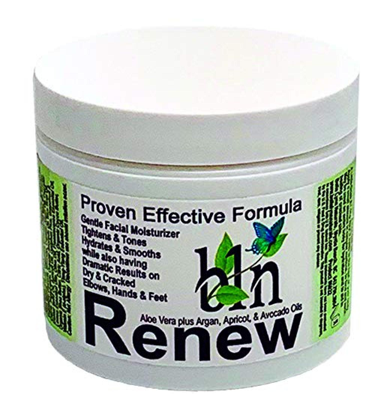 Renew Facial Moisturizer - Natural Anti-Aging Skincare for All Skin Types - 4 oz Face Cream for Mature Skin Neck & D collet  - Buy Online on GoSupps.com