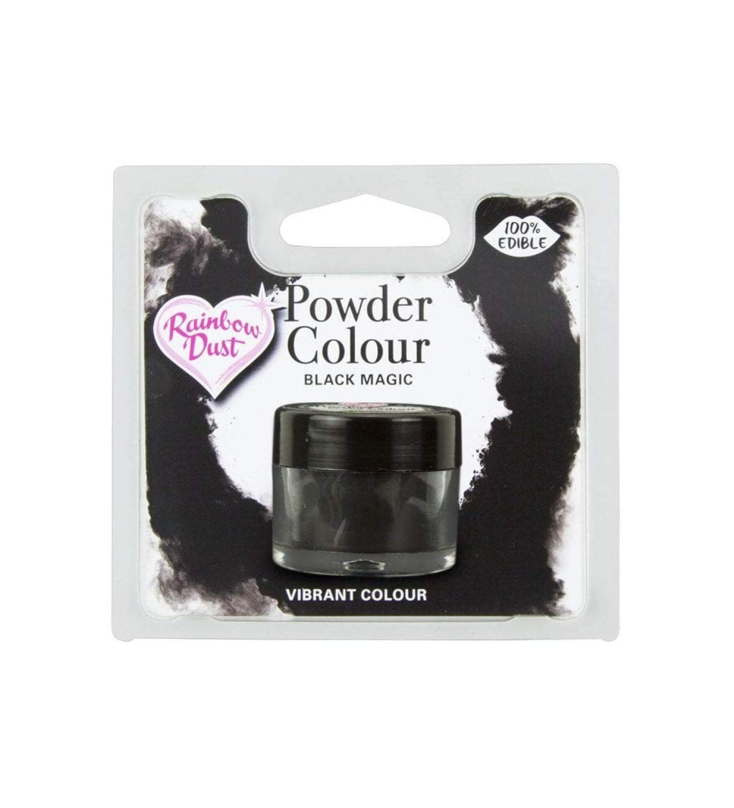 Rainbow Dust Powder Colour Edible Cake Decoration - Black Magic - Buy Online on GoSupps.com