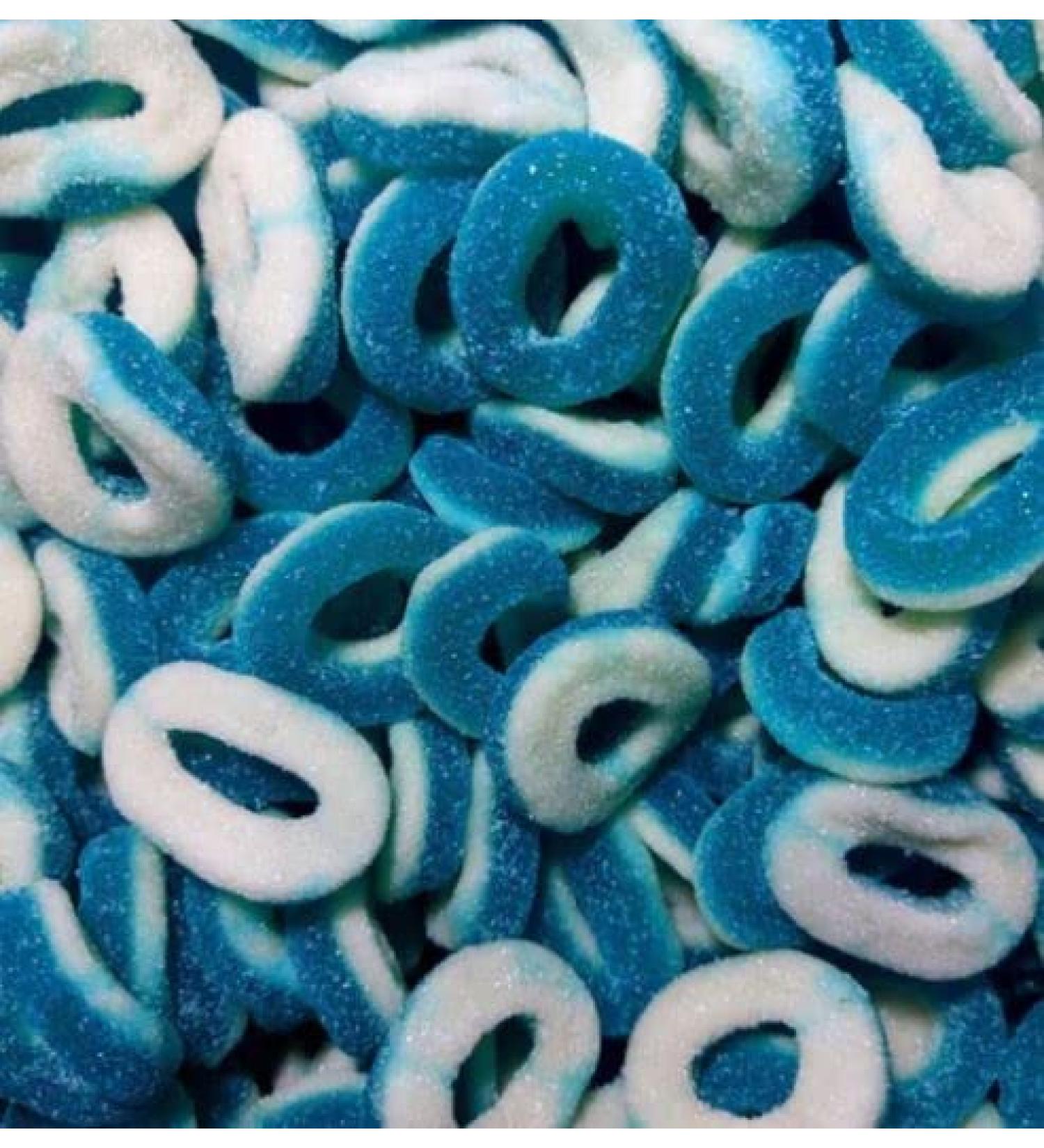 Fizzy RIng Sweets Blue Raspberry HALAL (200g) - Buy Online on GoSupps.com