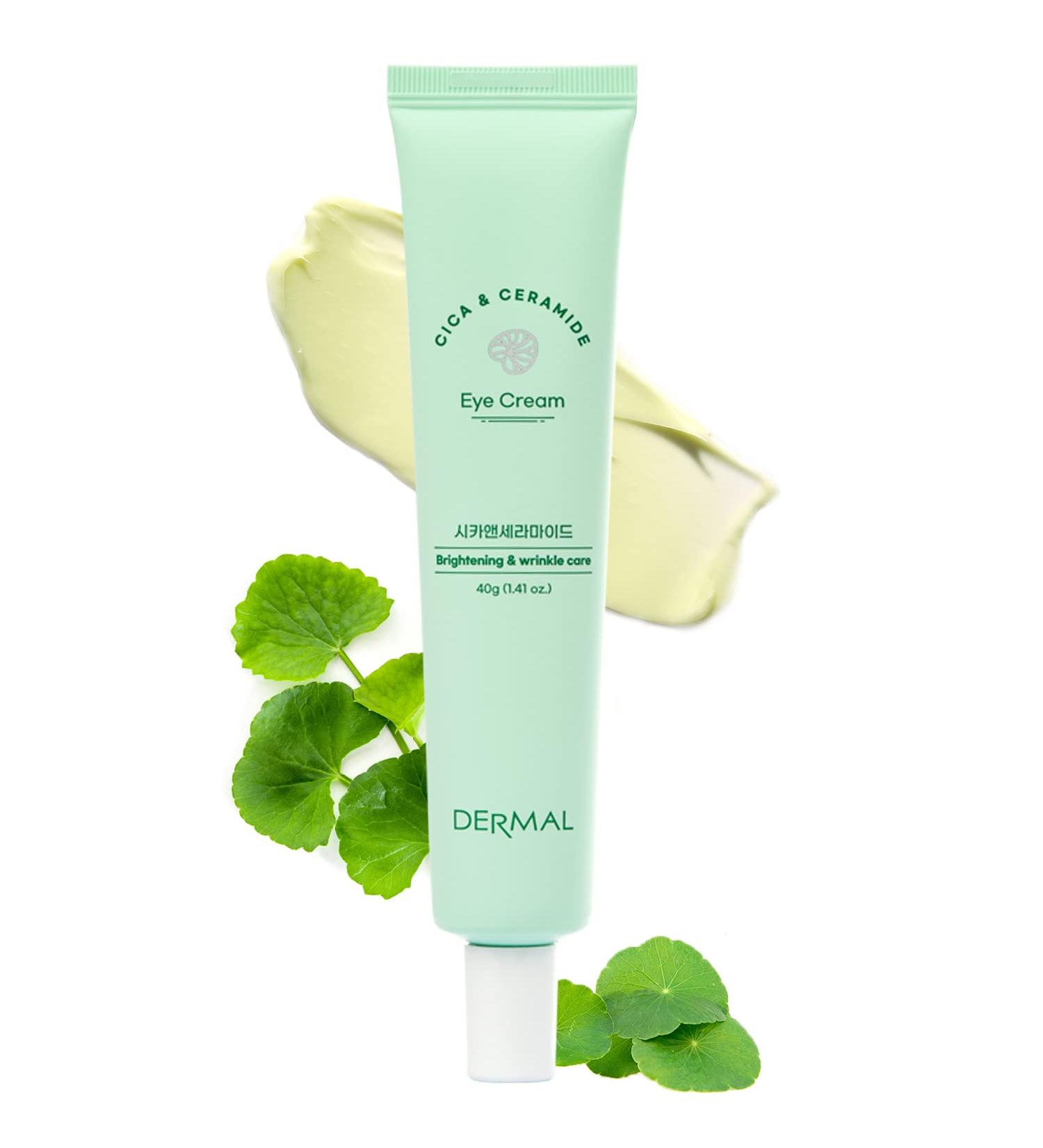 DERMAL Cicamide Nourishing Anti-Wrinkle Eye Cream 1.41 oz - Centella Asiatica Extracts Ceramide - Fight Signs of Aging Dark Circles Under Eye Bags - Buy Online on GoSupps.com