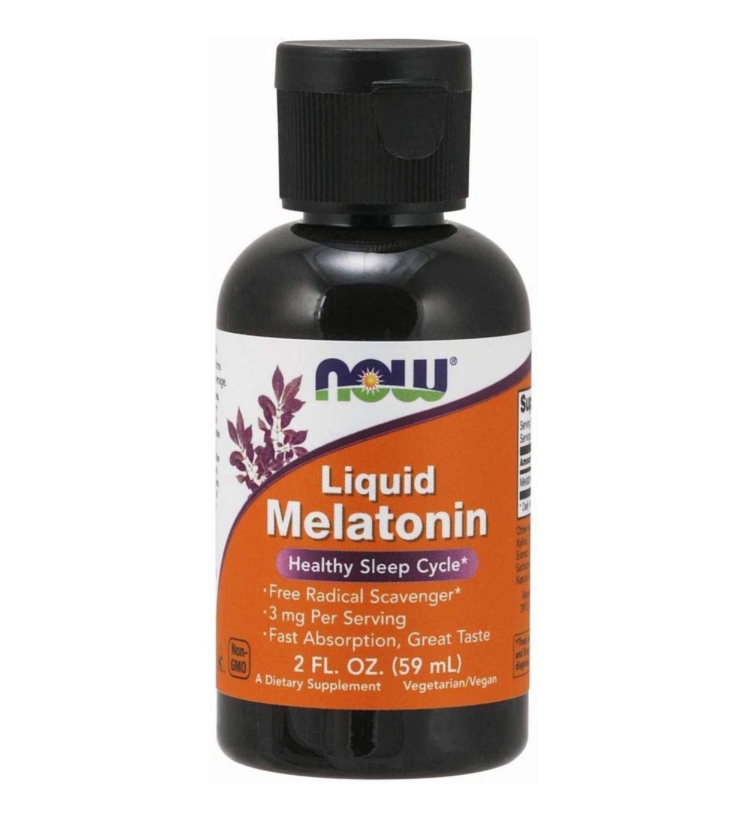 Now Foods Liquid Melatonin 2 fl oz (59 ml) - Buy Online on GoSupps.com