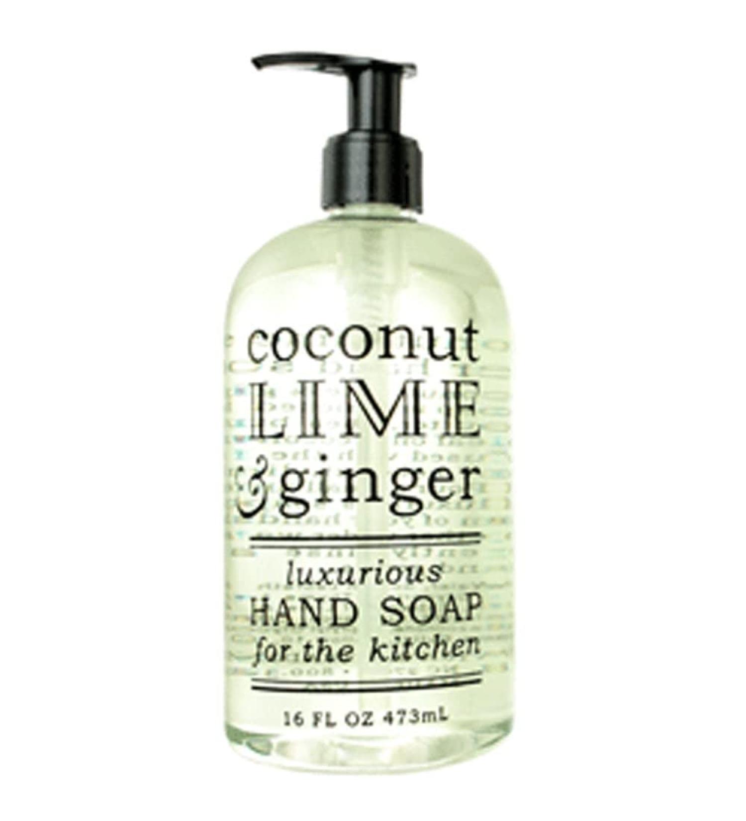 Greenwich Bay Coconut Lime & Ginger Hand Soap - 16 oz - Kitchen Soap - Luxurious Formula - Buy Online on GoSupps.com