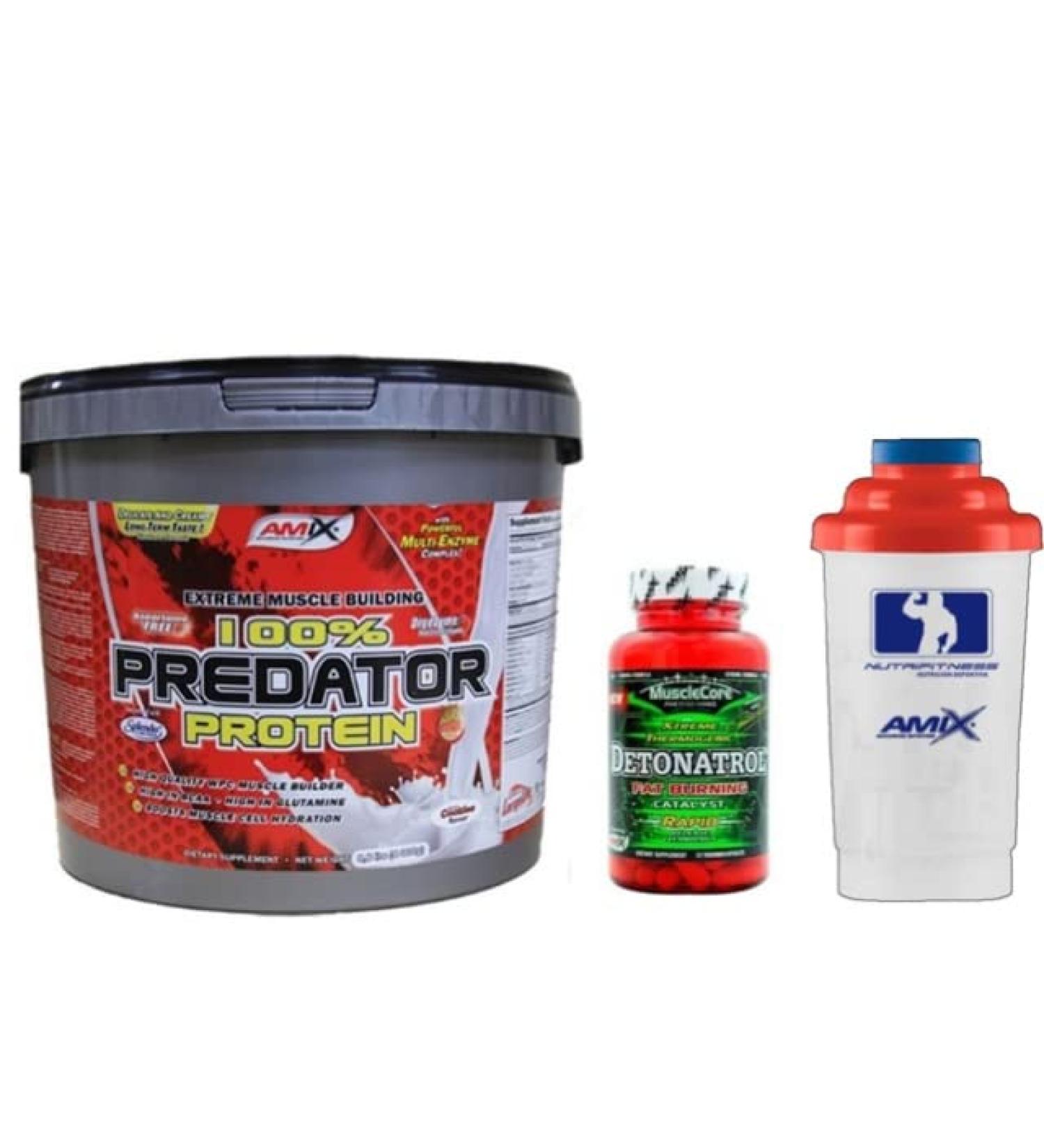 AMI X Predator Protein 4 kg chocolate + creatine + whisk