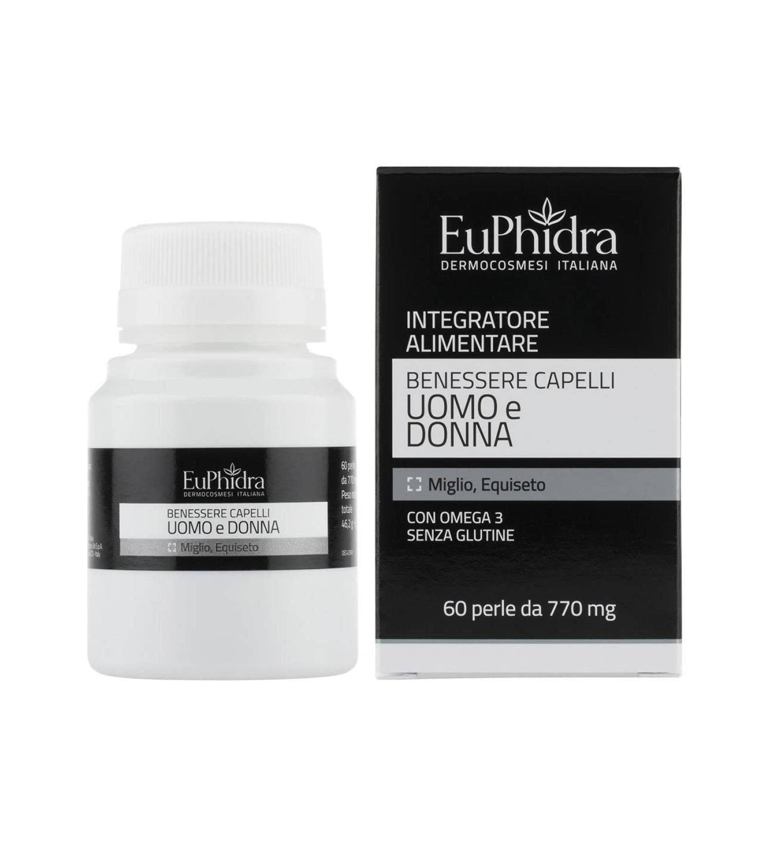 Euphidra EuPhidra Hair Wellness for Men and Women Supplement 60 Pearls of 770mg