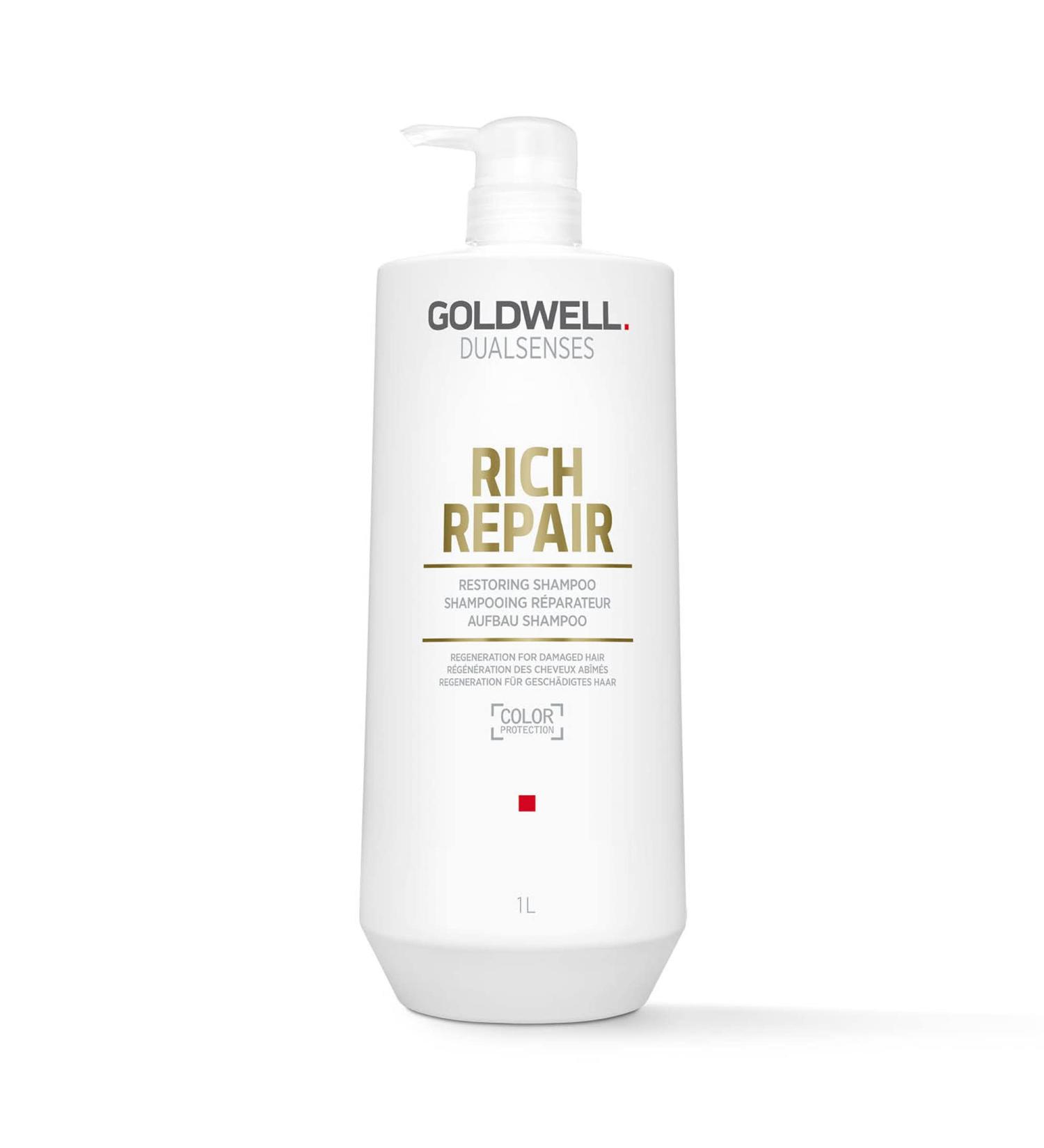 Goldwell Dualsenses Rich Repair Restoring Shampoo 33.8 Fl Oz - Hydrating Hair Care - Buy Online on GoSupps.com