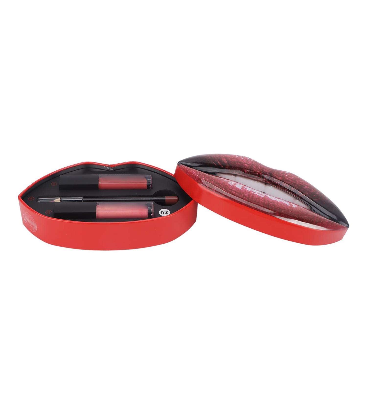 Buy Lip Glaze Set - Long Lasting Matte Lip Liner Makeup for Work | International Shipping - Buy Online on GoSupps.com