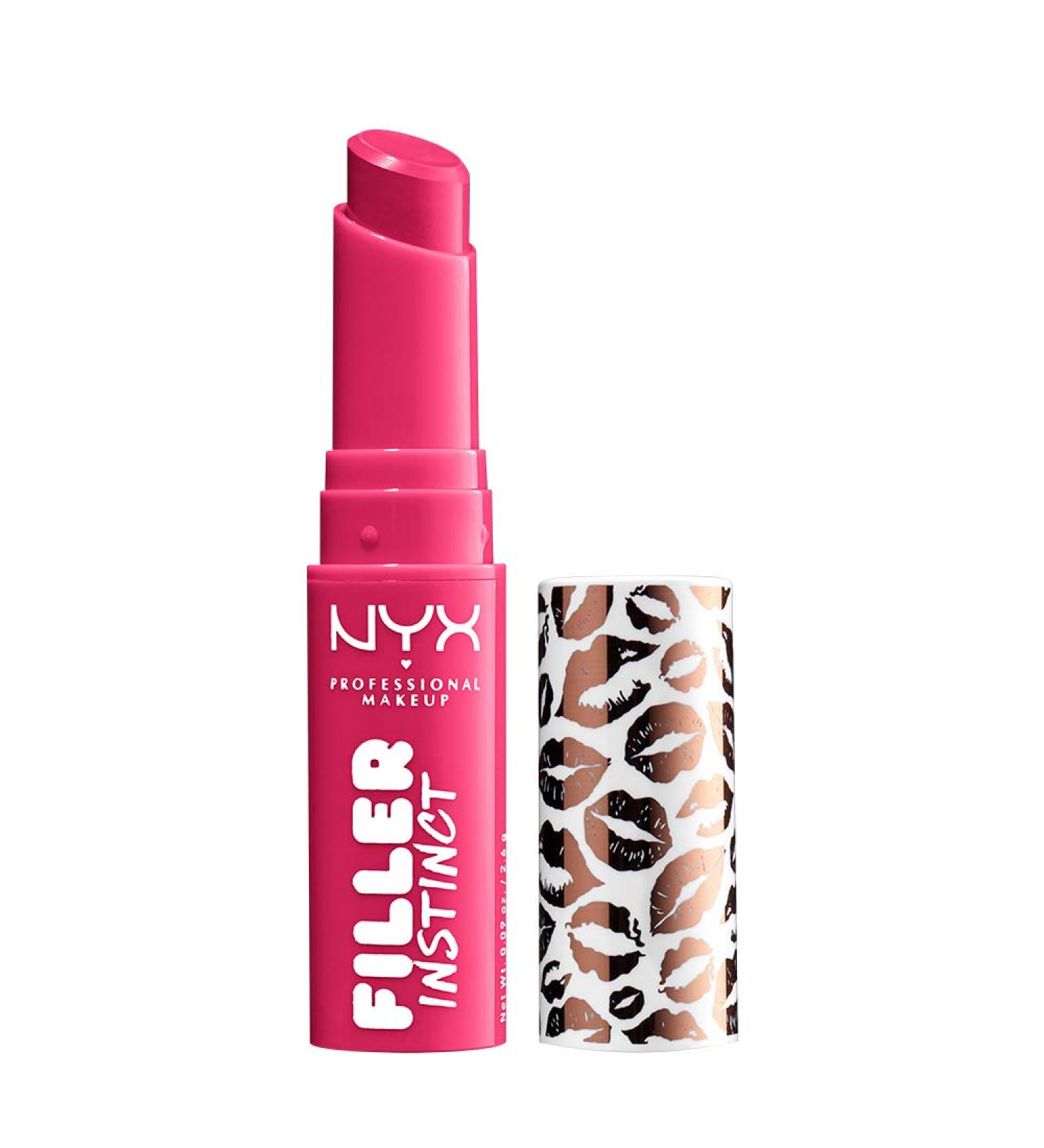 NYX Filler Instinct Plumping Lip Color - Juicy Pout Cherry Red Lip Balm - Buy Online on GoSupps.com