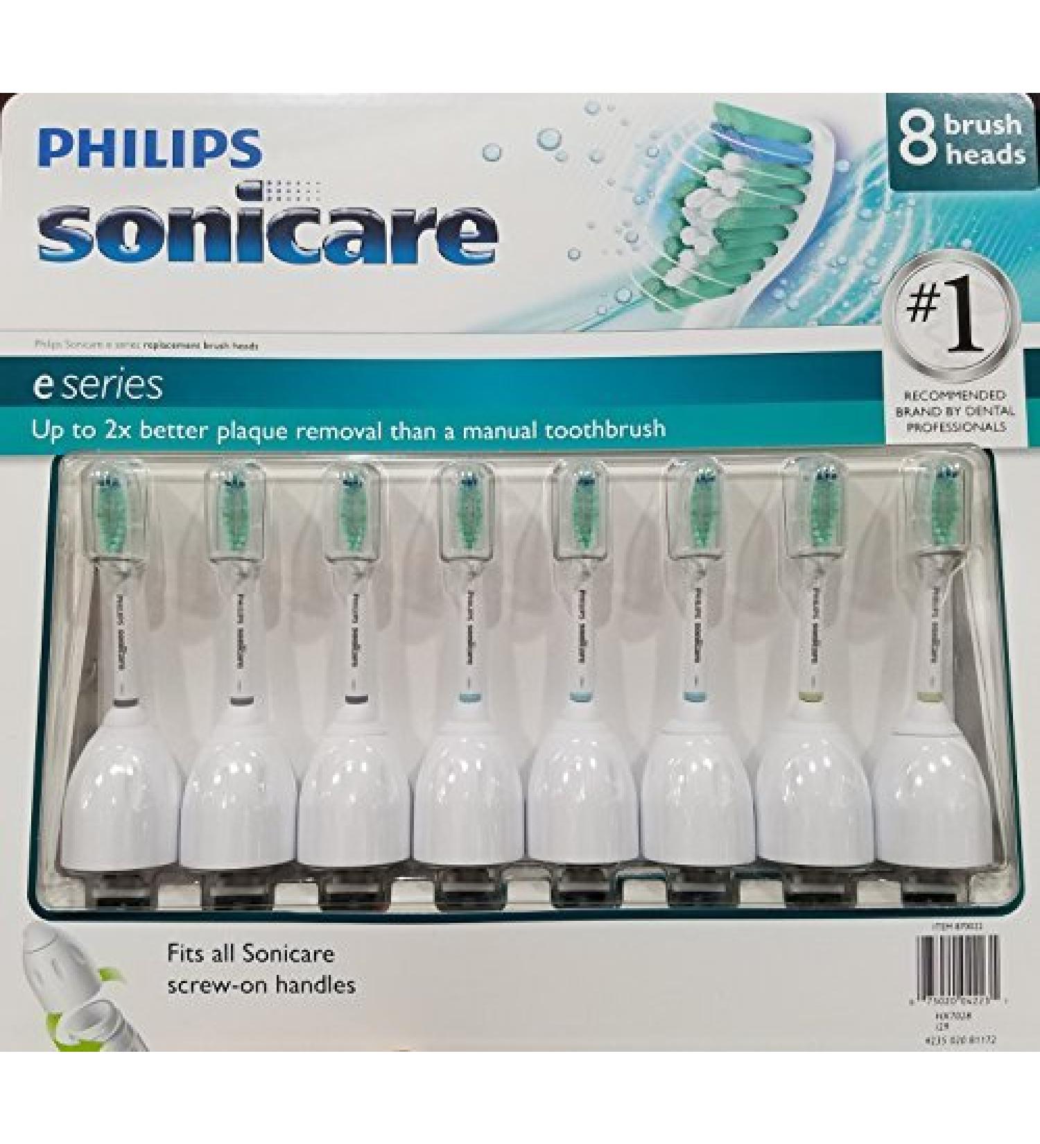 8 Pack Replacement Brush Heads for Philips Sonicare E series Toothbrush HX7