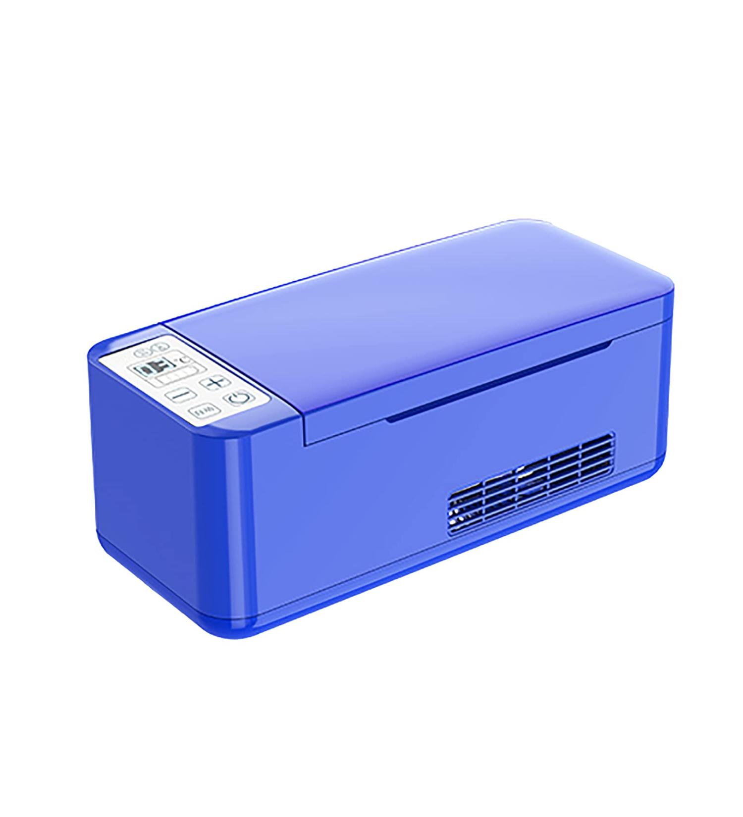 Insulin Cooler Refrigerated Box Upgrade 13400mAh Built-Battery Mini Car Refrigerator Keeps Medication Cooler and Insulated for Keeping Diabetes Drug Cooler About 8-10 Hours Blue - Buy Online on GoSupps.com