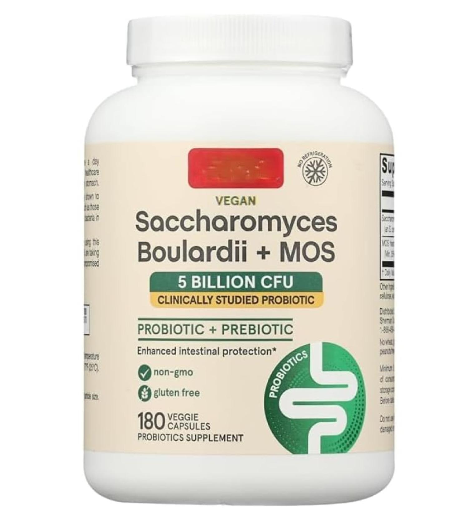 Larksh E NOmegas Formules Saccharomyces Boulardii Plus MOS 180 Capsules - Buy Online on GoSupps.com