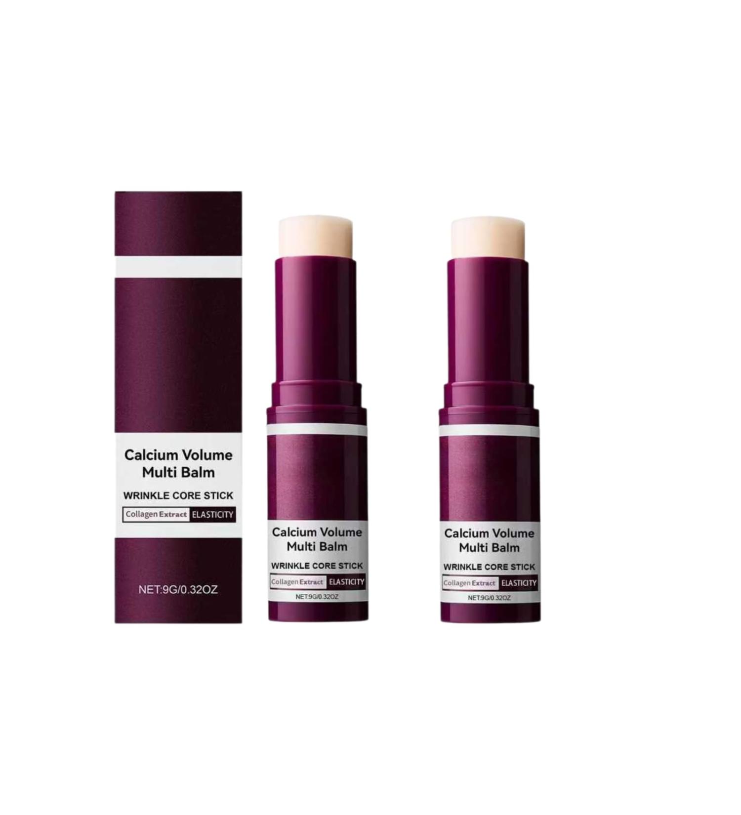  Nuvilo Calcium Multi Balm Stick - Korean Collagen Moisturizing Stick for Face Eyes Neck and Lips Anti-Aging Vitamin E Balm Moist - Buy Online on GoSupps.com