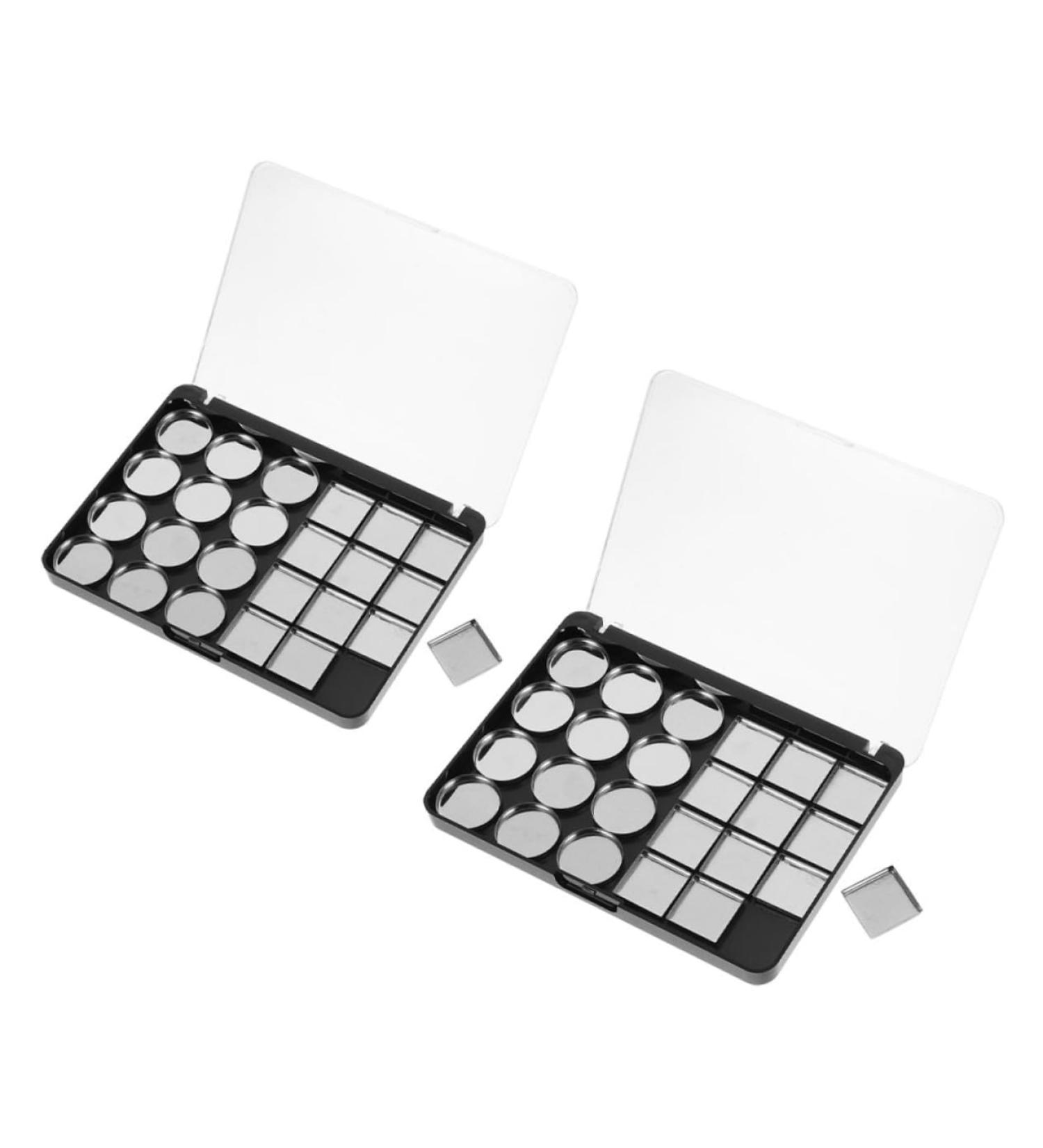 2 pi ces Palette Magn tique Vide Compartiments pour Fards Paupi res Plateau DIY Rangement S curis et Compact pour Maquillage - Buy Online on GoSupps.com