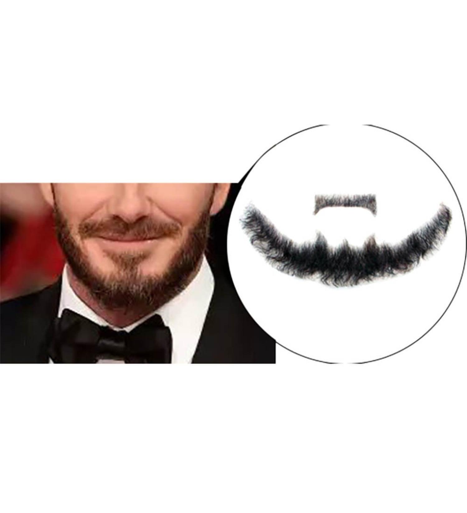 Remeehi Men's Hand-Made Black Goatee Beard - Costume Pretend Fake Mustache for a Stylish Look - Buy Online on GoSupps.com
