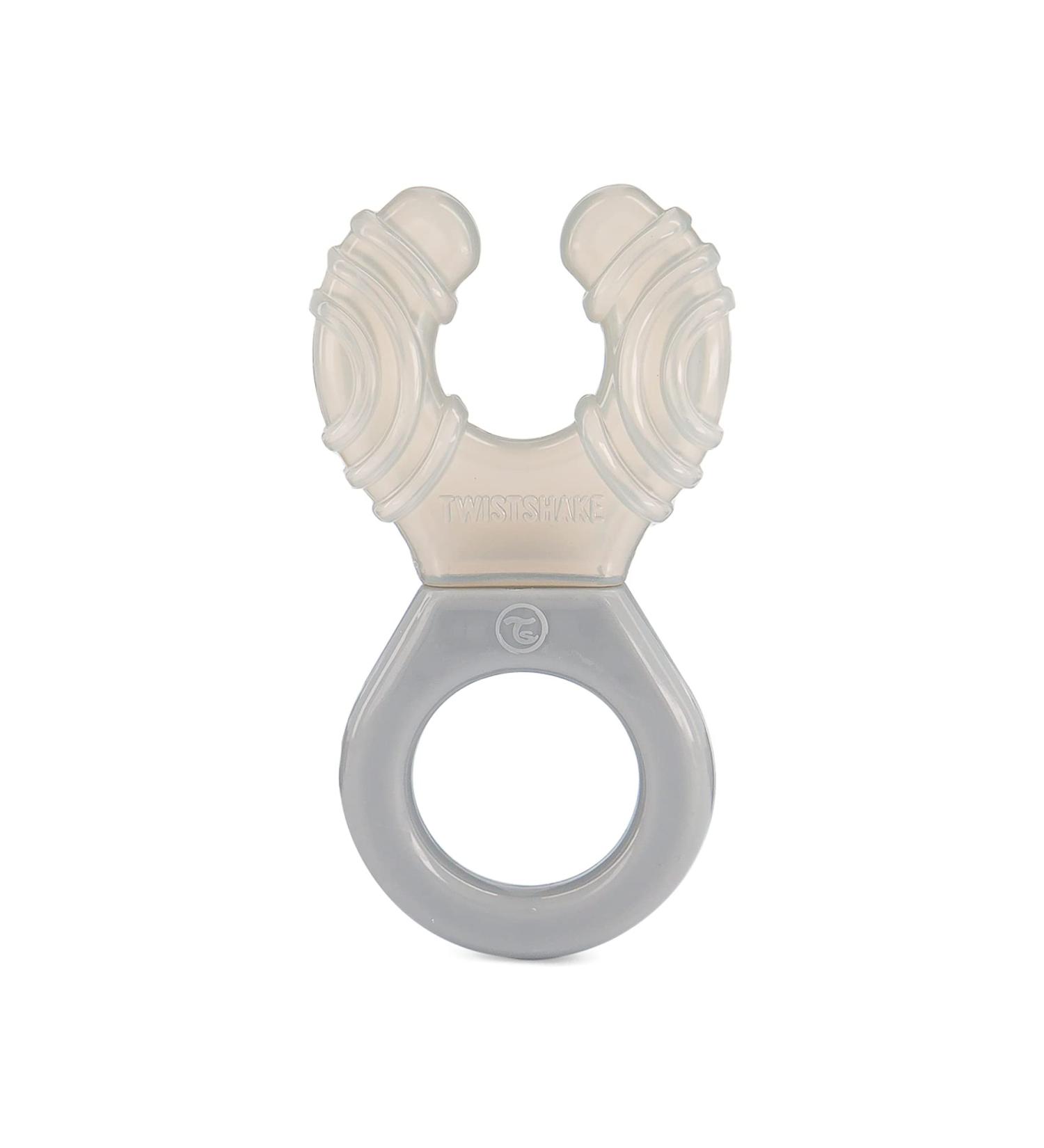 Twistshake Cooling Teething Ring for Babies | BPA Free | Pastel Grey | Ideal for 2 Months+ - Buy Online on GoSupps.com