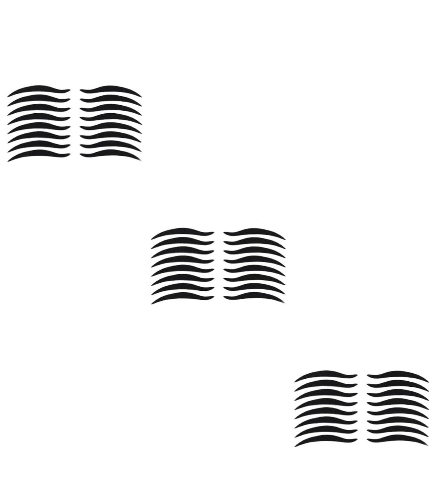 WOONEKY 240 Pairs Eye Make-up Stickers Temporary Eye Liner Eyeliner and Eyelash Stickers Adesivo Black - Buy Online on GoSupps.com