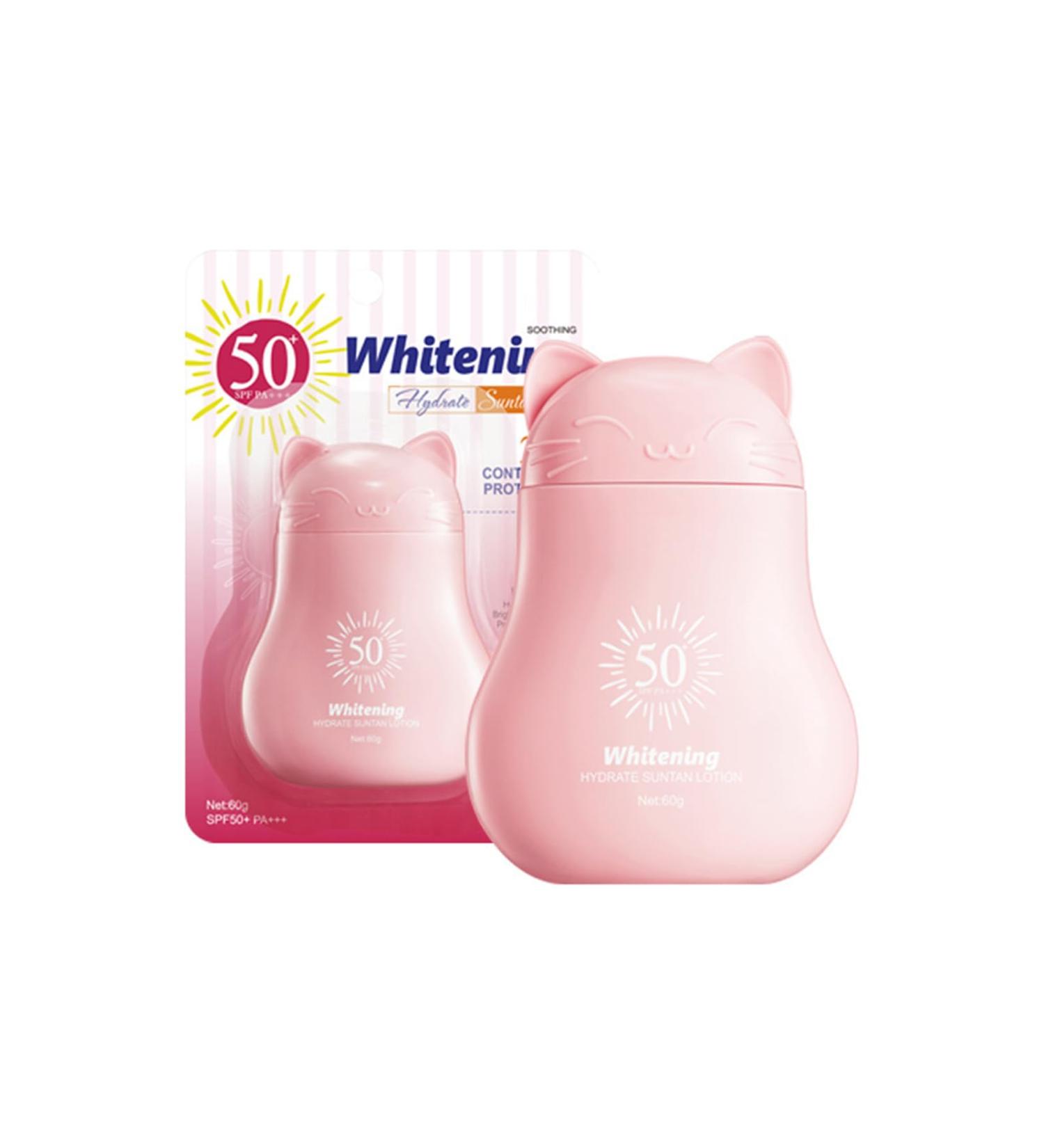 Protection solaire blanchissante et hydratante avec effet claircissant cr me de jour SPF 50+ contre les taches pigmentaires unifie le teint de la peau claircit corrige le teint de la peau et - Buy Online on GoSupps.com