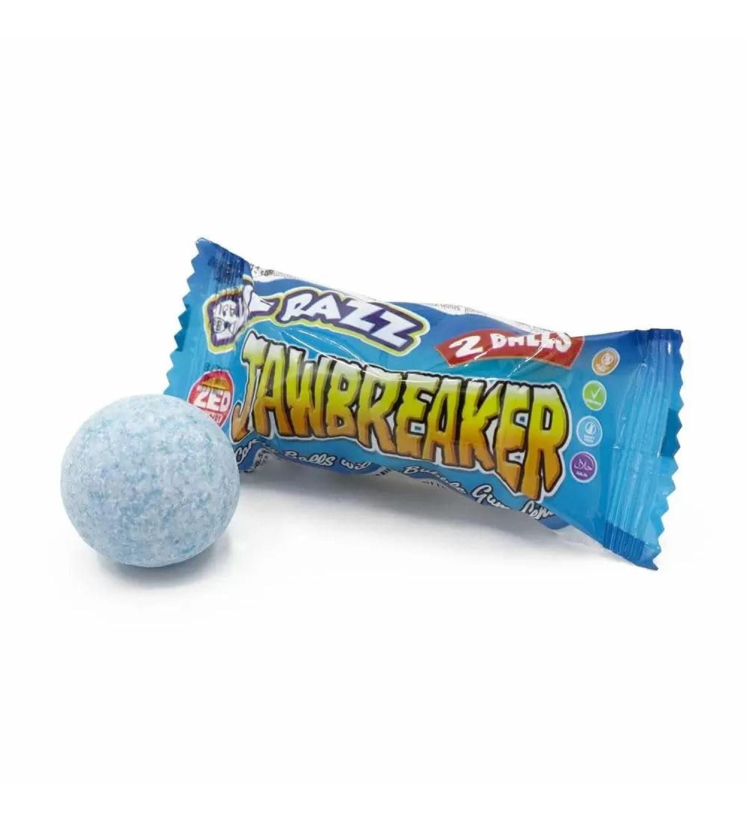 Mini Blue Razz Jawbreaker - 60 (Box) Bubblegum Sweets