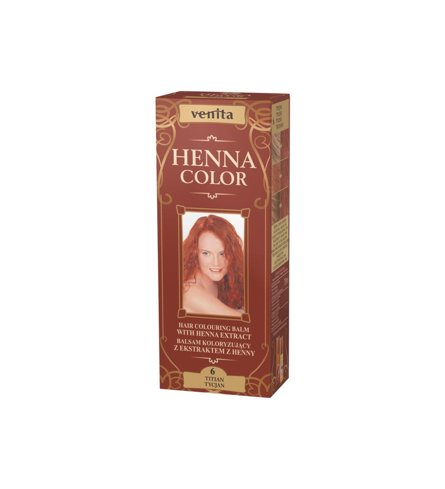 Venita Henna Color 6 Titian Hair Dye 75ml