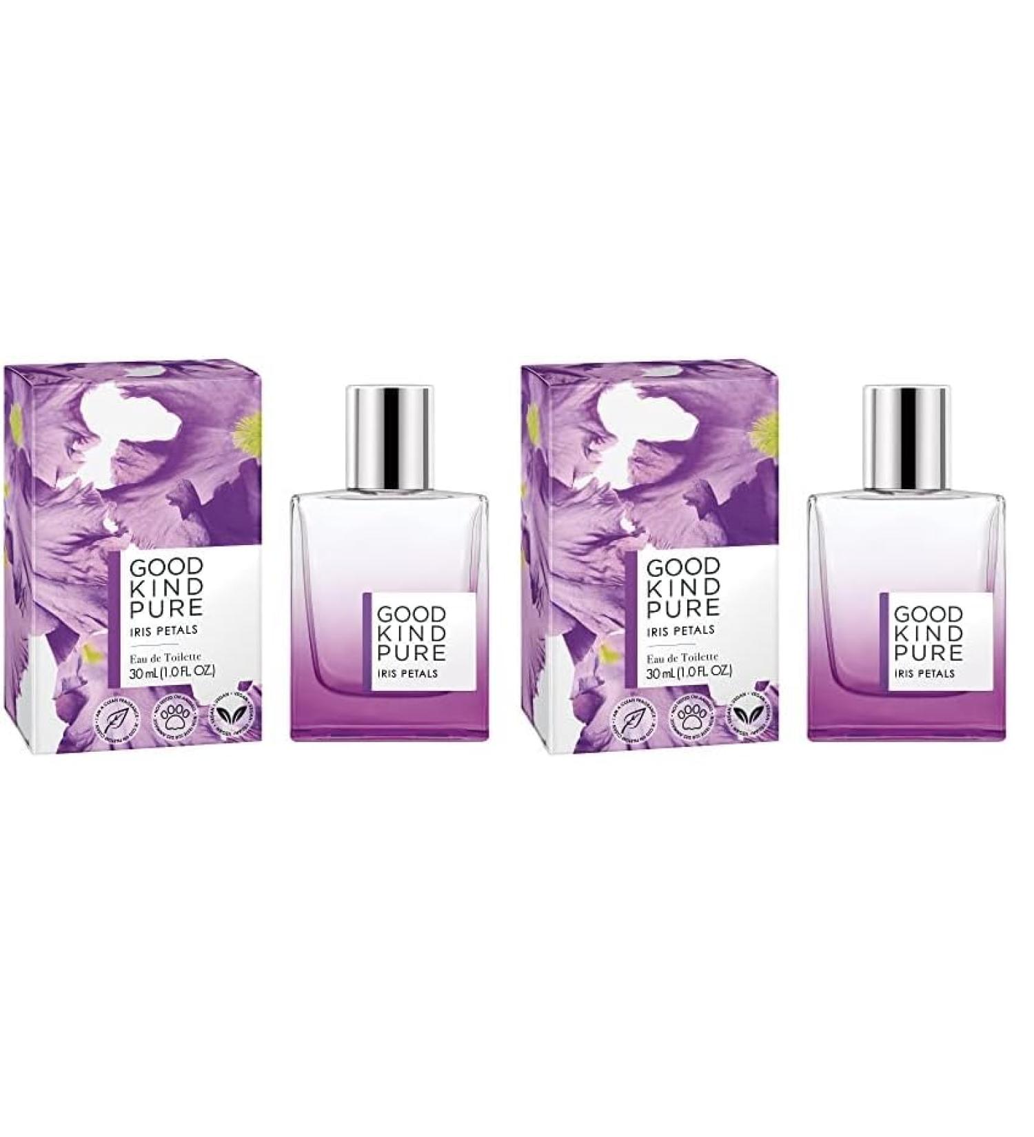 Iris Petals Eau de Toilette Spray - Woody Floral Fragrance - A blend of Nectarine Blossom & Soft Amber Woods - Clean Vegan & Long-Lasting Formula - 1.0 Fl Oz (Pack of 2) 1 Fl Oz (Pack of 2) - Buy Online on GoSupps.com