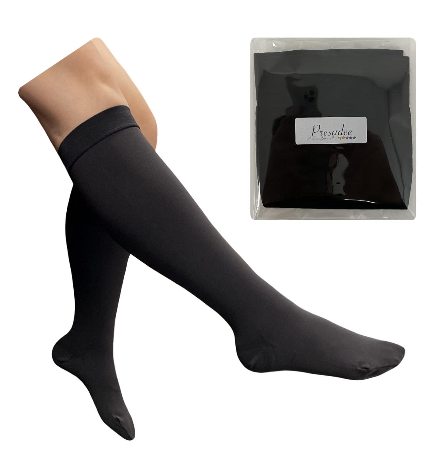 Closed Toe Big Tall Compression Socks 20-30mmHg for Swelling - Black 3X-Large | International Shipping - Buy Online on GoSupps.com