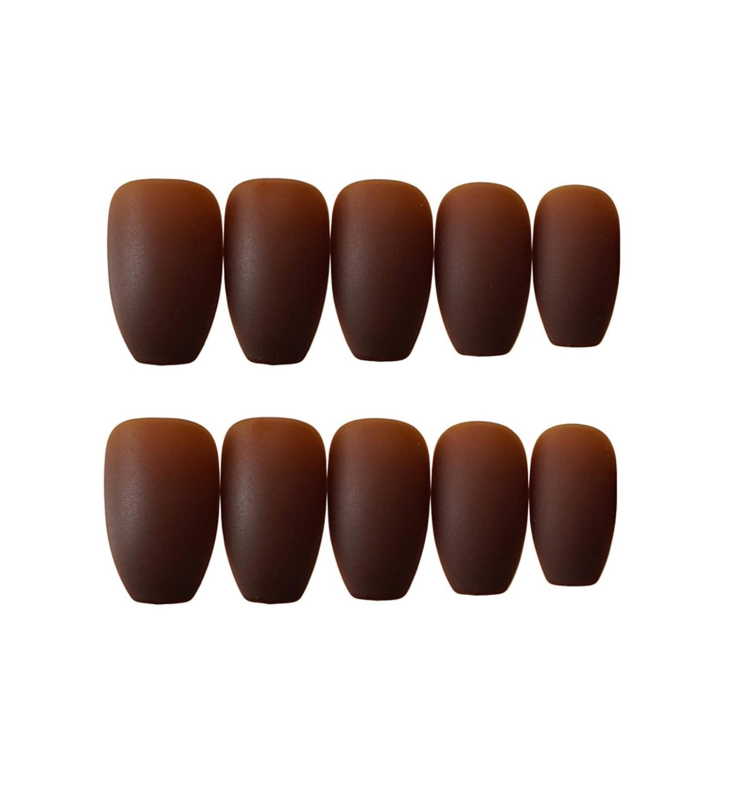 Chtom Manicure Fake Fingernail Film Pieces with Metal Tablets (Color : Blue)