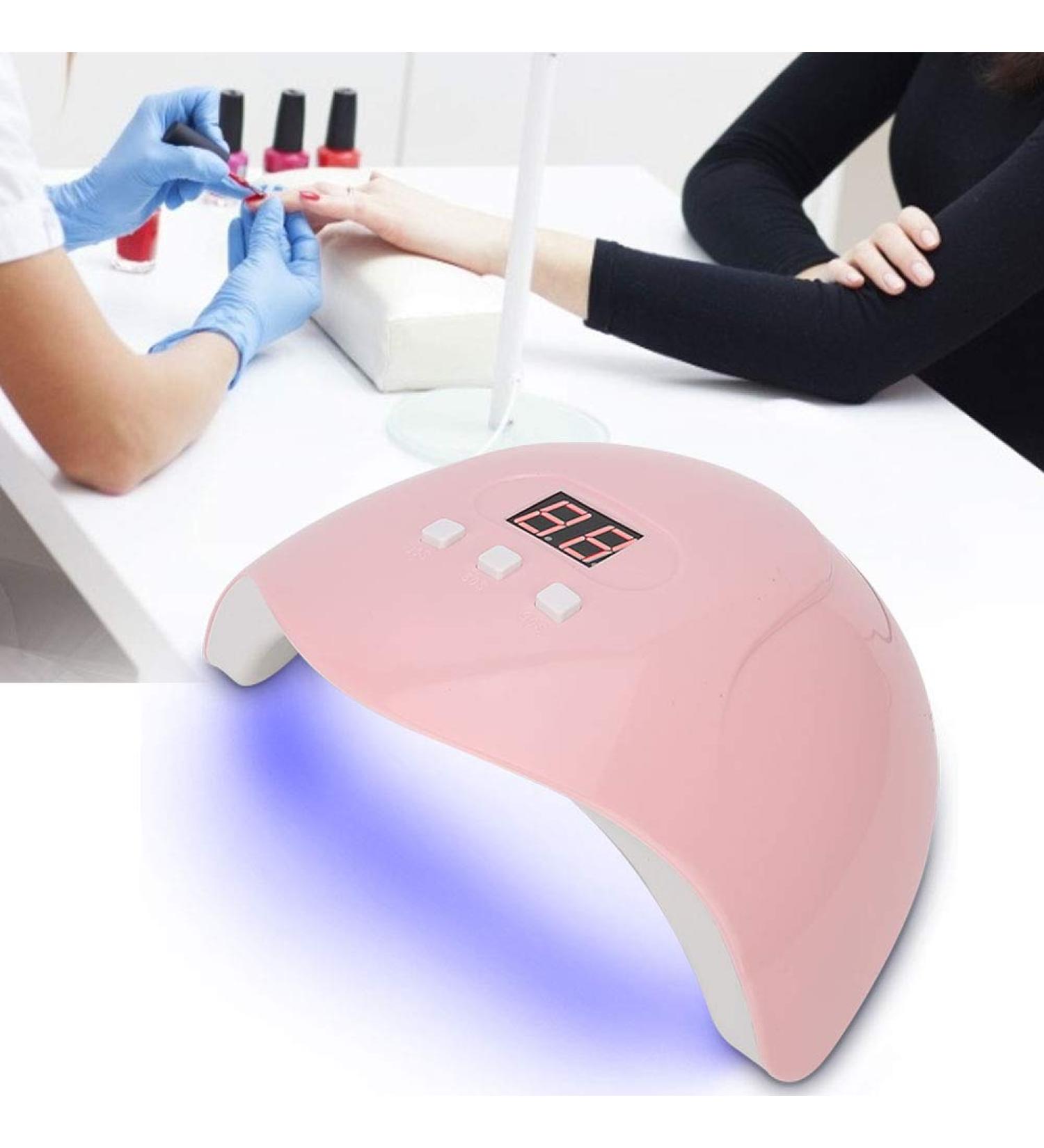 UV LED Nail Lamp 54W - Professional Gel Nail Dryer with 30s/60s/90s Timer for Perfect Manicure - Buy Online on GoSupps.com