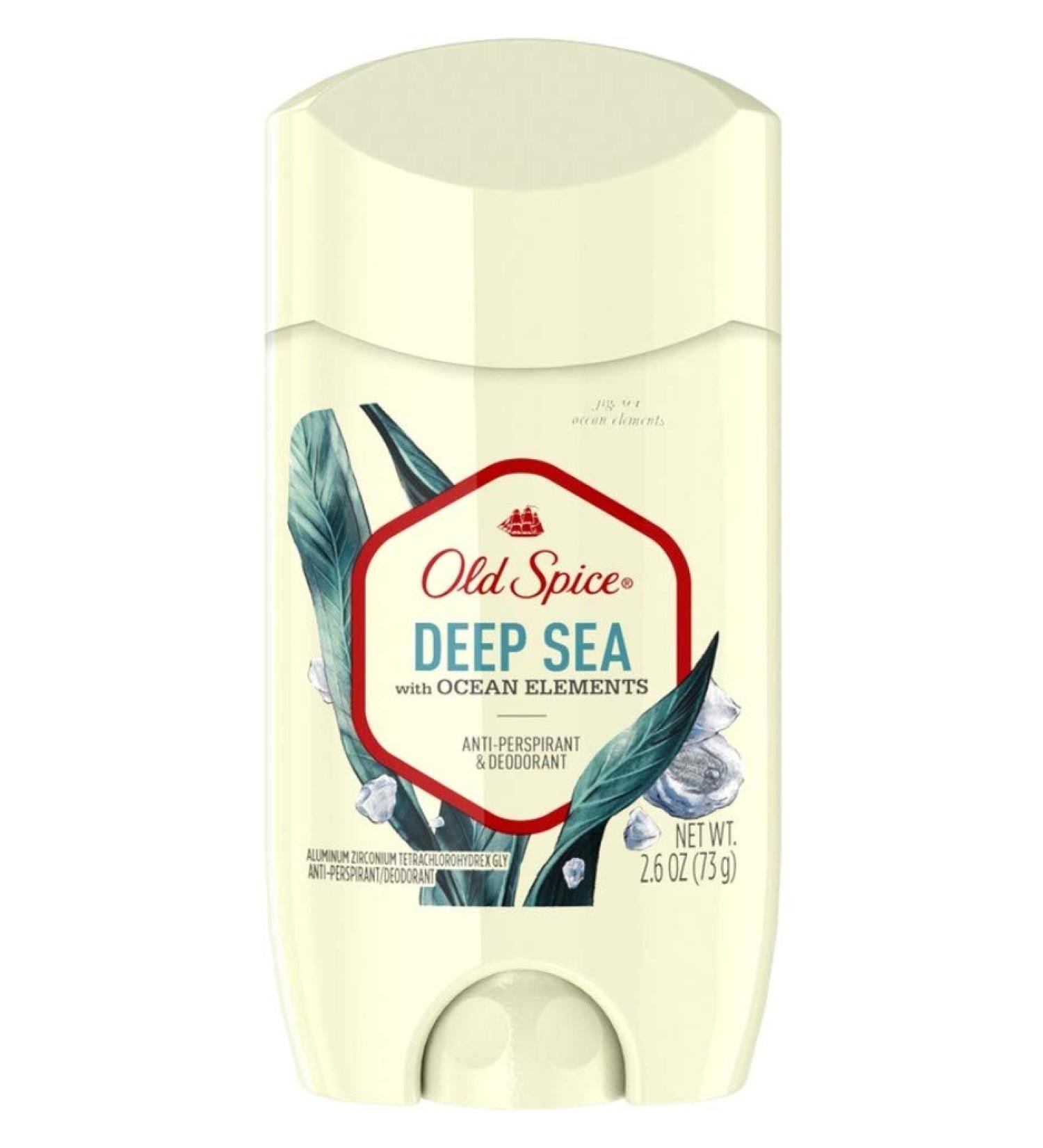 Old Spice Anti-Perspirant 2.6 Ounce Deep Sea Solid (3 Pack)