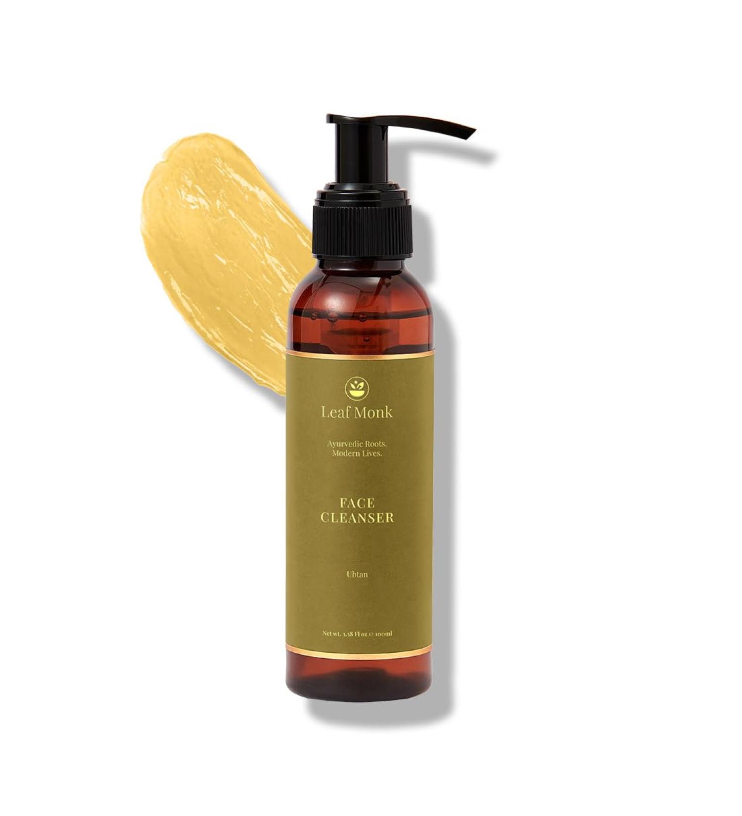 Ayurvedic Ubtan Face Cleanser | Exfoliating & Brightening | Chickpea Turmeric & Saffron | For All Skin Types | 100 ML - Shop Internationally - Buy Online on GoSupps.com