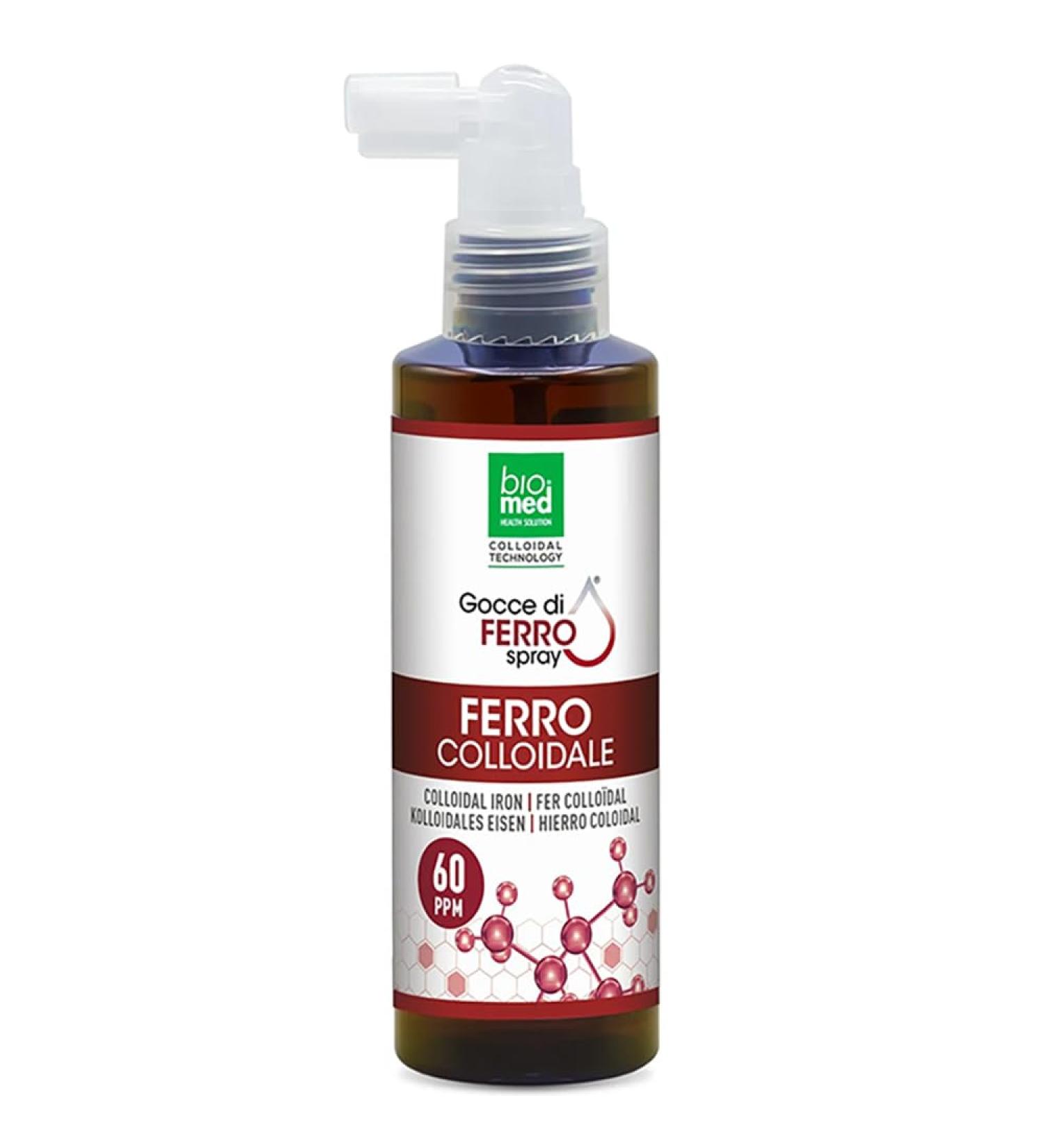 Biomed Nano Colloidal Iron Drops 20 ppm spray 100 ml